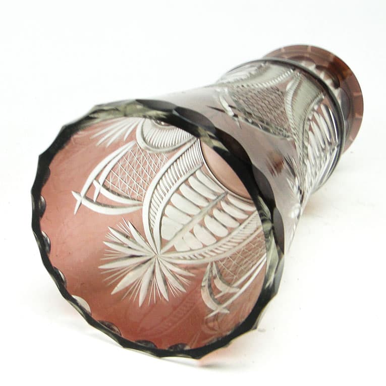 Wazon Mid-century modern, kryształ szkło, Polska, lata 70. - 113747