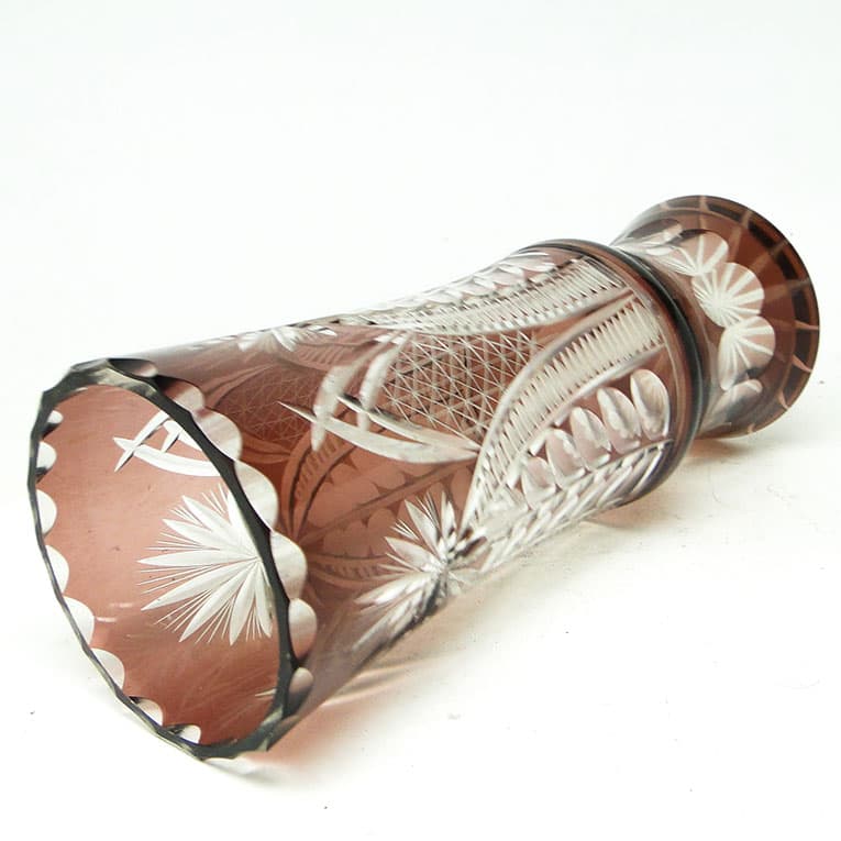 Wazon Mid-century modern, kryształ szkło, Polska, lata 70. - 113741