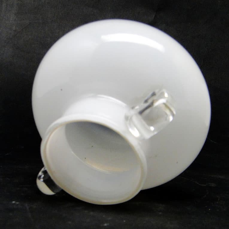 Wazon Modernizm, szkło białe i przezroczyste, HSG Tarnowiec, Polska, lata 70. - 113791