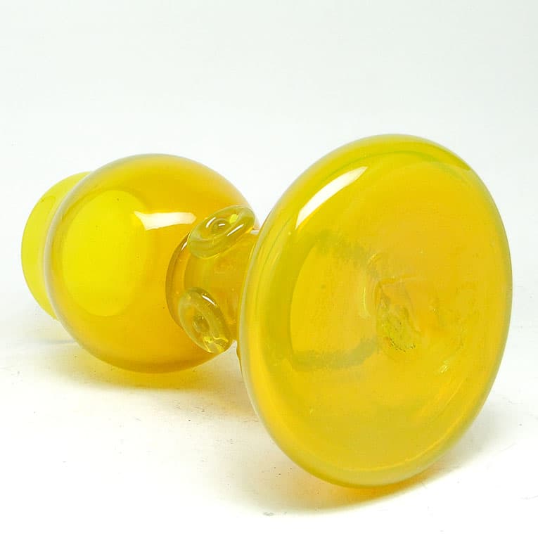 Wazon Modernizm, szkło żółte, proj. J. Słuczan-Orkusz, Polska, lata 70. - 113855