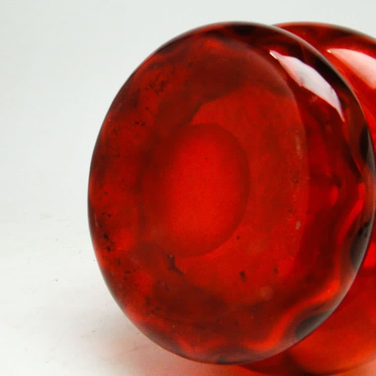 Wazon Mid-century modern, szkło czerwone, proj. J. Słuczan-Orkusz, Polska, lata 70. - 113904