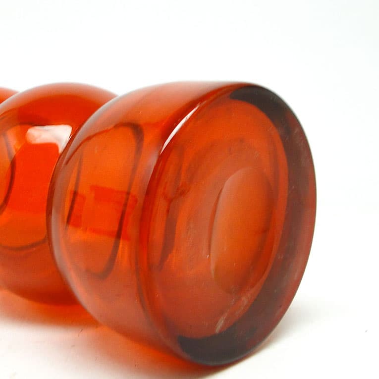 Wazon Bałwanek, postmodernizm, szkło, proj. K. Krawczyk, Polska, lata 70. - 113955