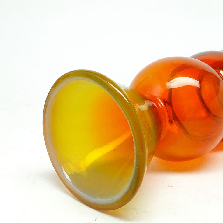 Wazon Bałwanek, postmodernizm, szkło, proj. K. Krawczyk, Polska, lata 70. - 113954