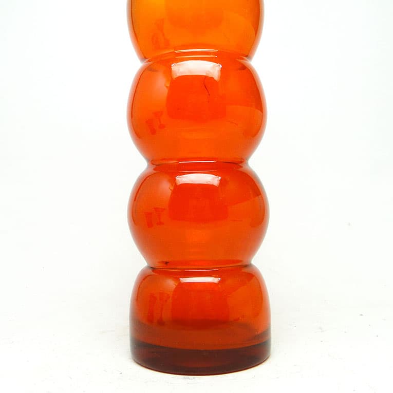 Wazon Bałwanek, postmodernizm, szkło, proj. K. Krawczyk, Polska, lata 70. - 113952