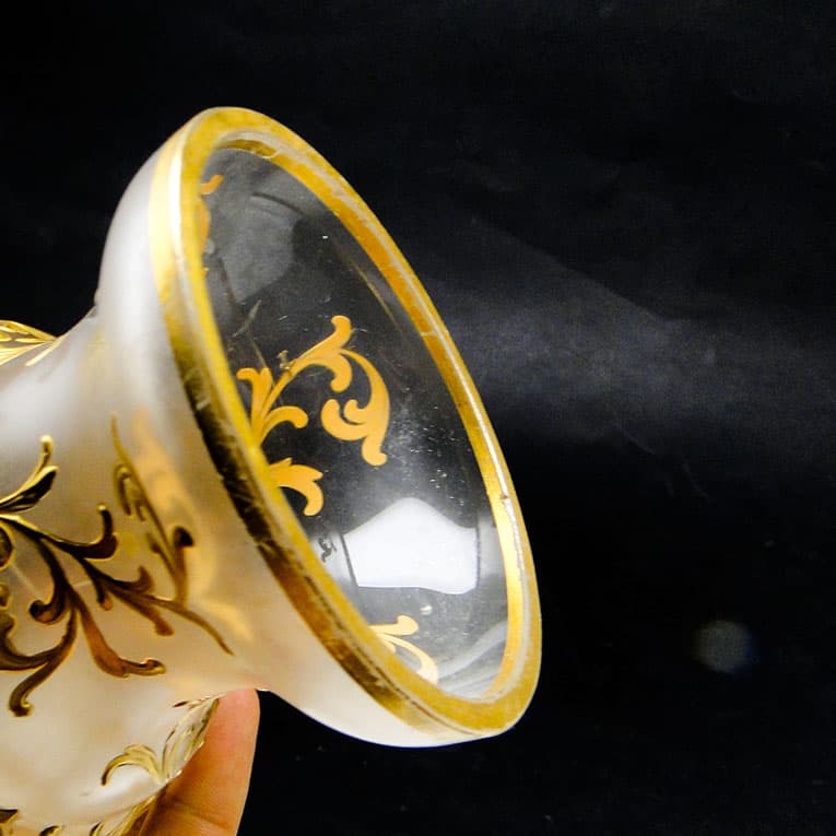 Wazon, rokoko, szkło matowione, Francja, XIX w. - 113987