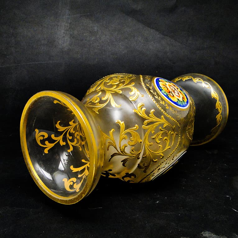 Wazon, rokoko, szkło matowione, Francja, XIX w. - 113982