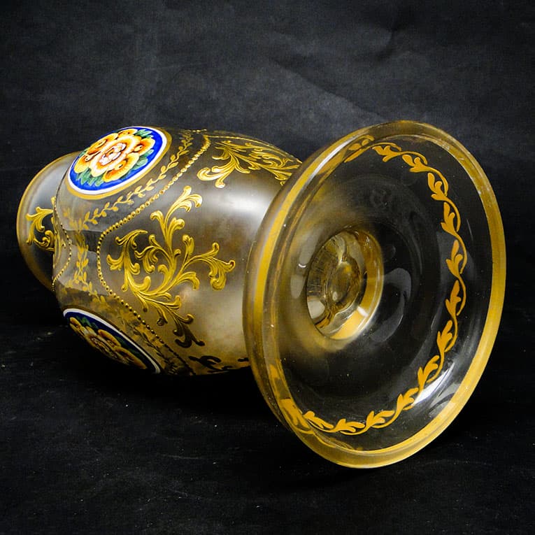 Wazon, rokoko, szkło matowione, Francja, XIX w. - 113985