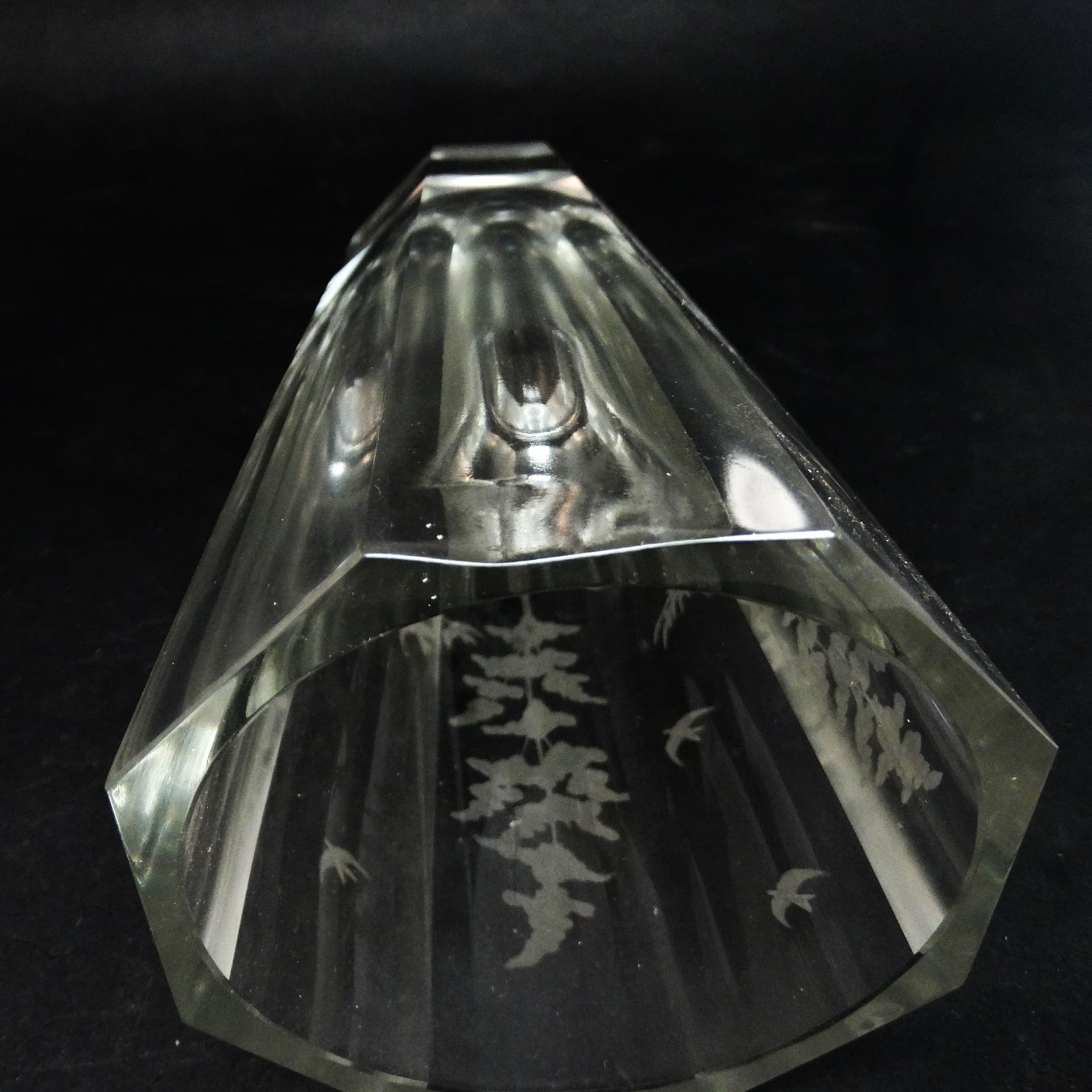 Art Deco vase, crystal, Moser, Czechoslovakia, 1930s. - 114508