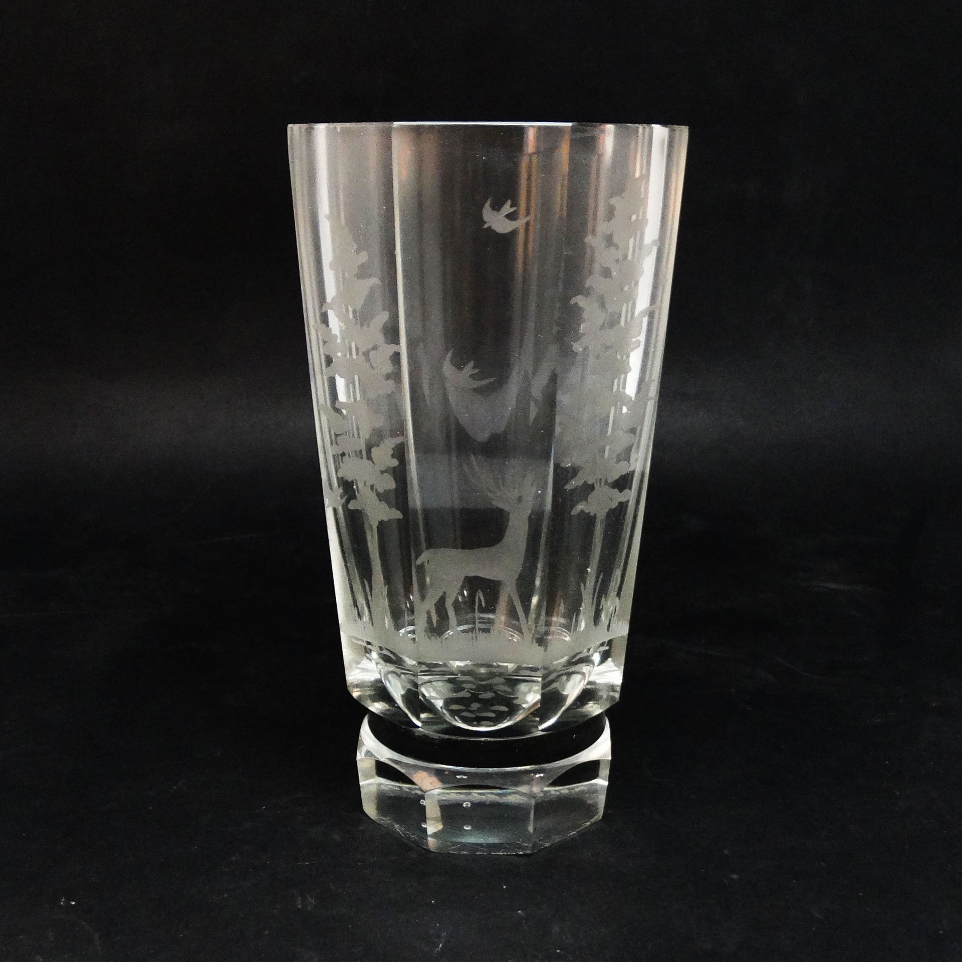 Art Deco vase, crystal, Moser, Czechoslovakia, 1930s. - 114500