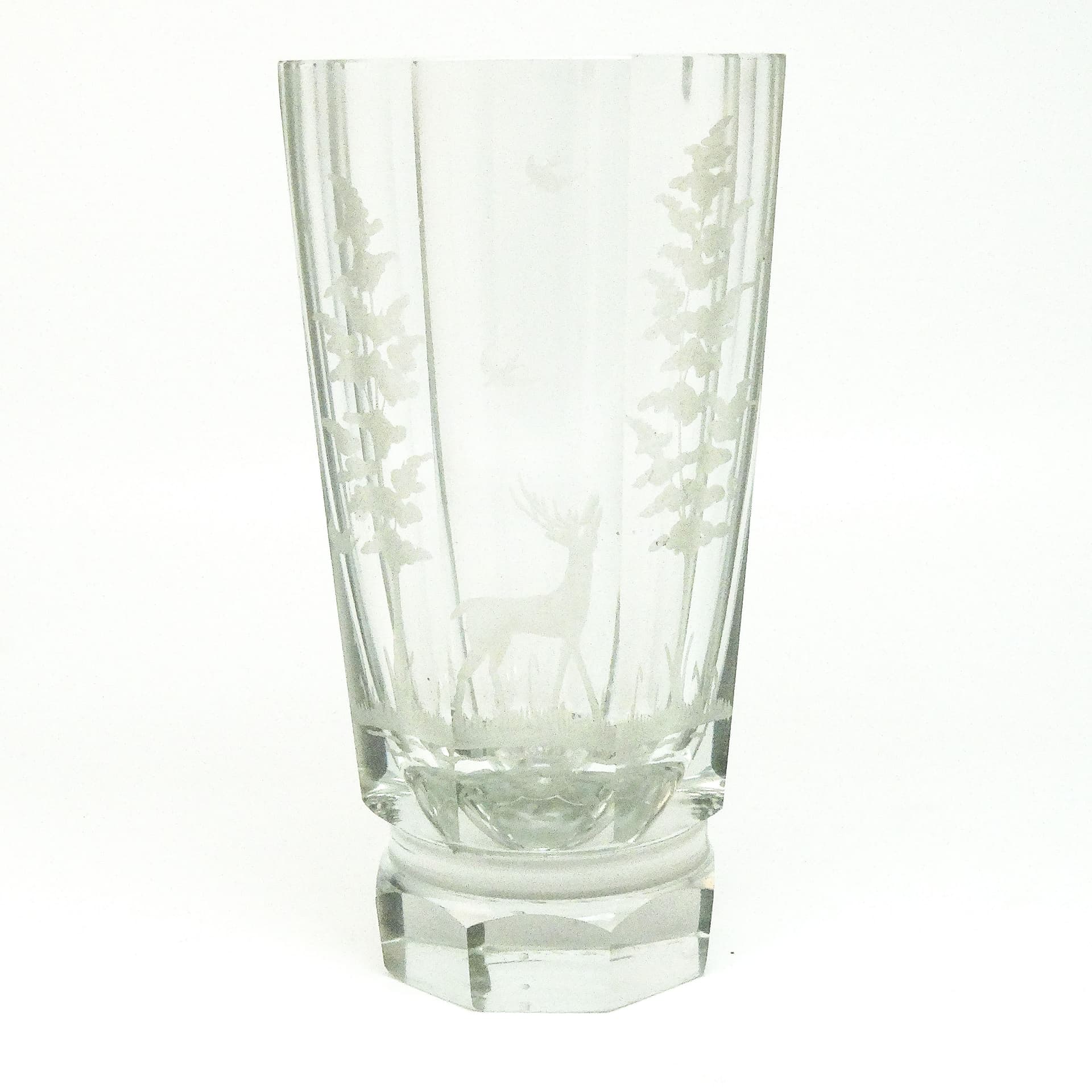 Art Deco vase, crystal, Moser, Czechoslovakia, 1930s. - 114506