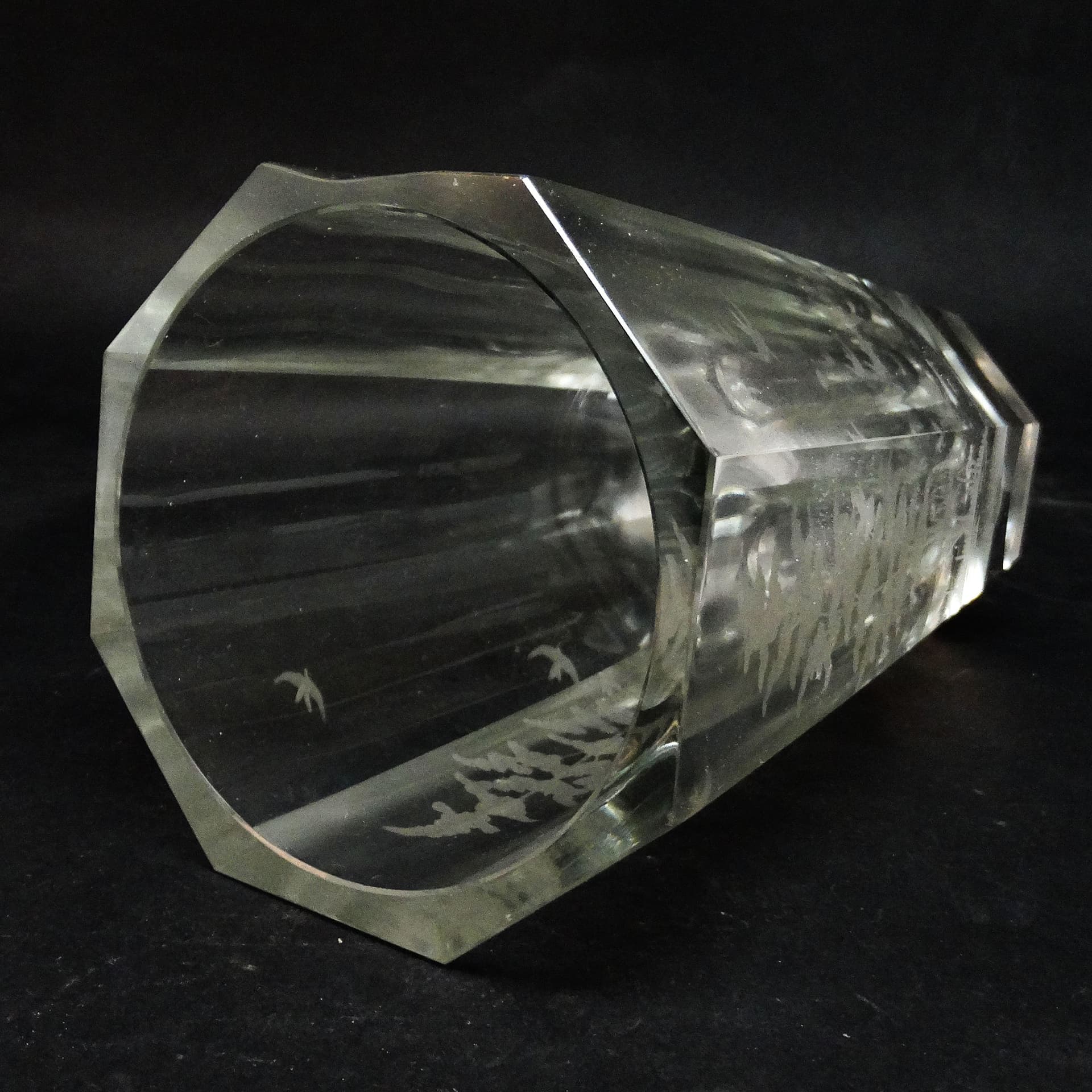 Art Deco vase, crystal, Moser, Czechoslovakia, 1930s. - 114503