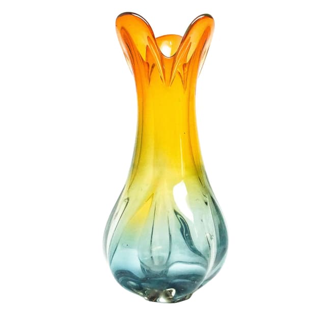 Wazon mid-century modern, szkło, proj. J. Hospodka, Czechosłowacja, lata 60. - WYMIARY