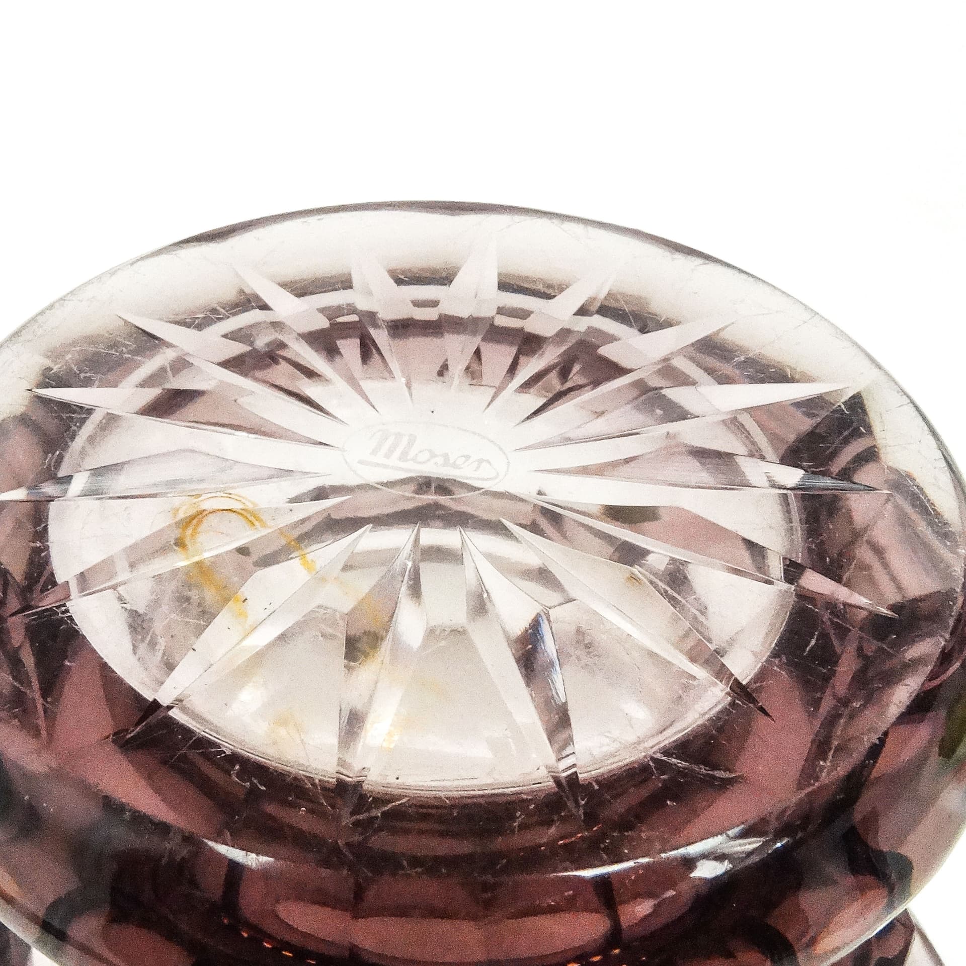 Wazon Art Deco, kryształ, proj. J. Hoffmann, Bohemia, Czechosłowacja, lata 30. - 114598