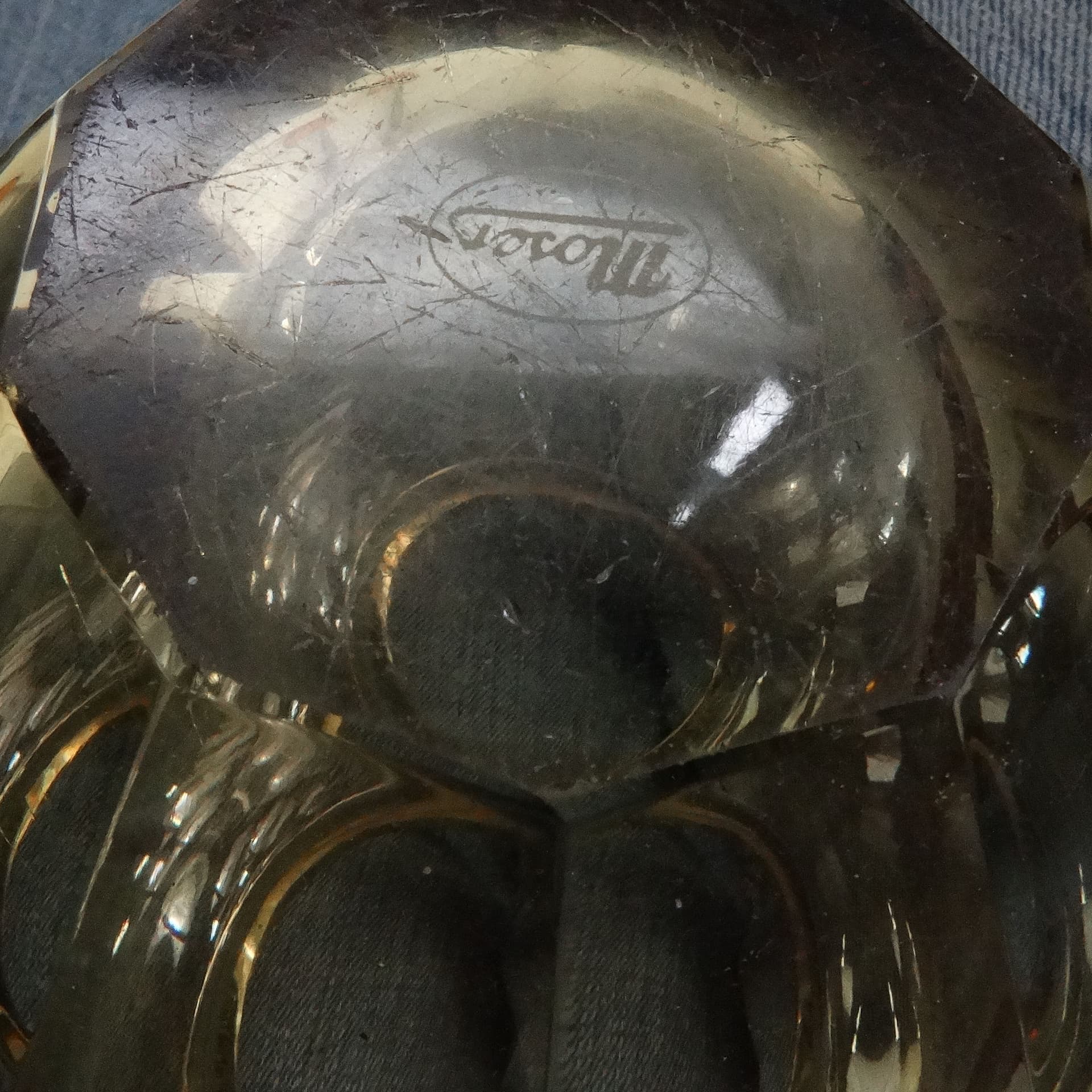 Wazon Art Deco, kryształ, proj. J. Hoffmann, Bohemia, Czechy, lata 30. - 114657