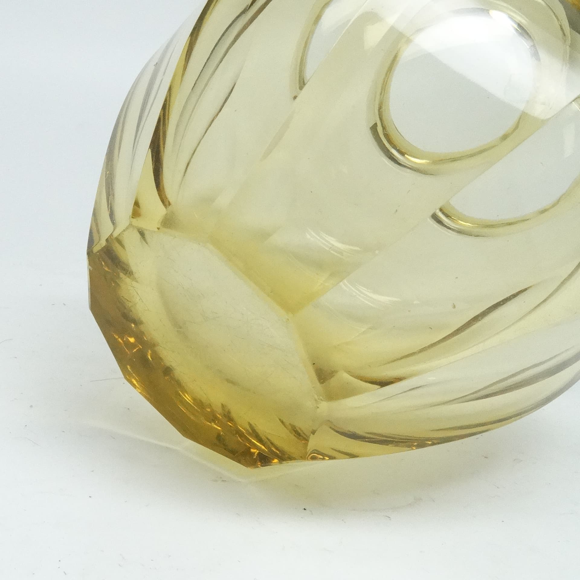 Wazon Art Deco, kryształ, proj. J. Hoffmann, Bohemia, Czechy, lata 30. - 114654