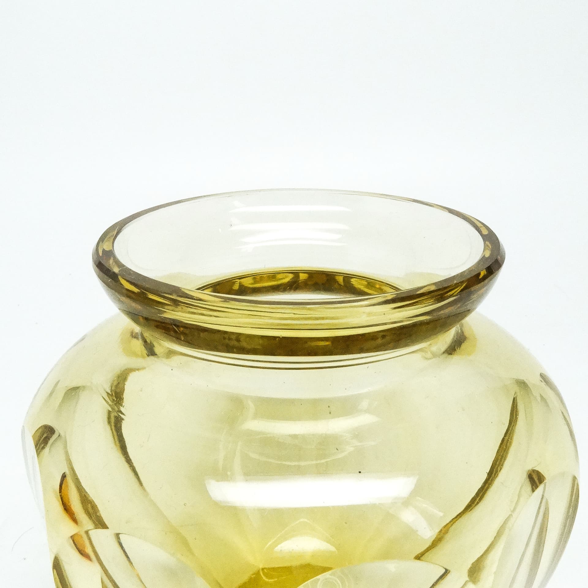 Wazon Art Deco, kryształ, proj. J. Hoffmann, Bohemia, Czechy, lata 30. - 114655