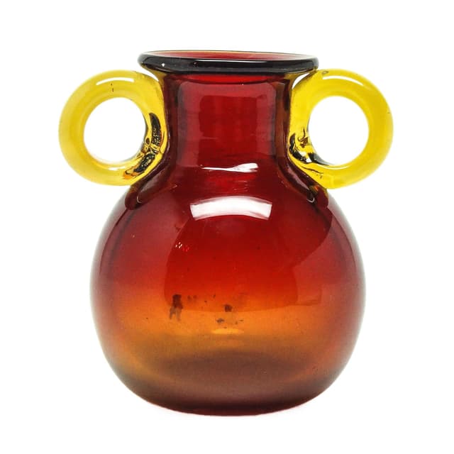 Wazon, mid-century modern, szkło, proj. J. Słuczan-Orkusz, Polska, lata 70. - WYMIARY