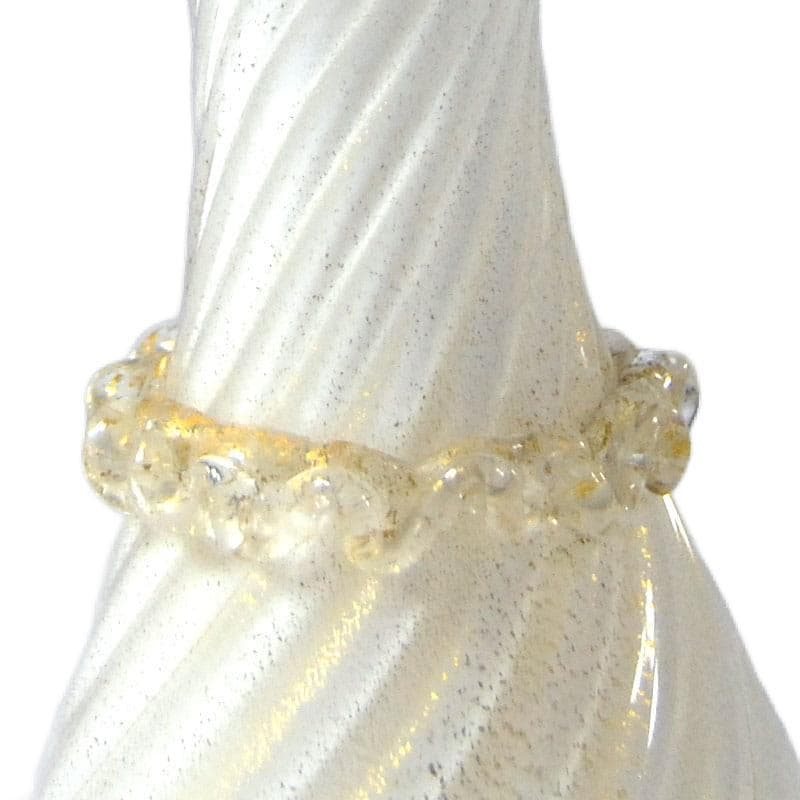 Ivory White Glass Vase, Murano, Italy, 1960s - 8266