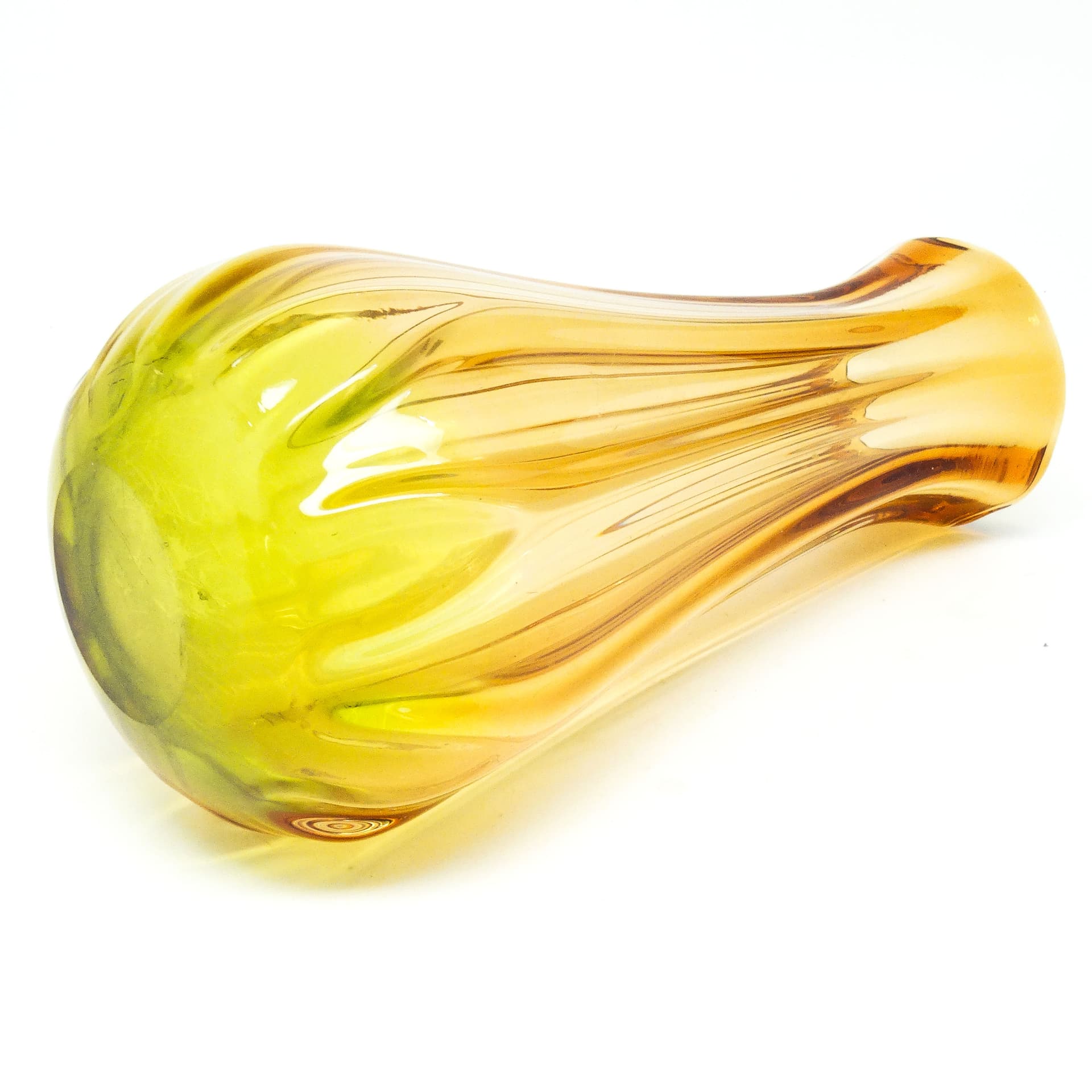 Wazon Murano Sommerso, mid-century modern, szkło, proj. F. Poli, Włochy, lata 50. - 114773