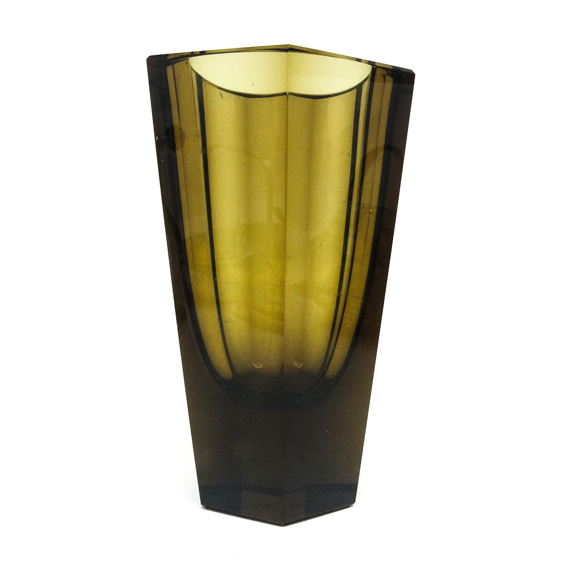 Art Deco vase, crystal, Moser, Czechoslovakia, 1930s. - 114796
