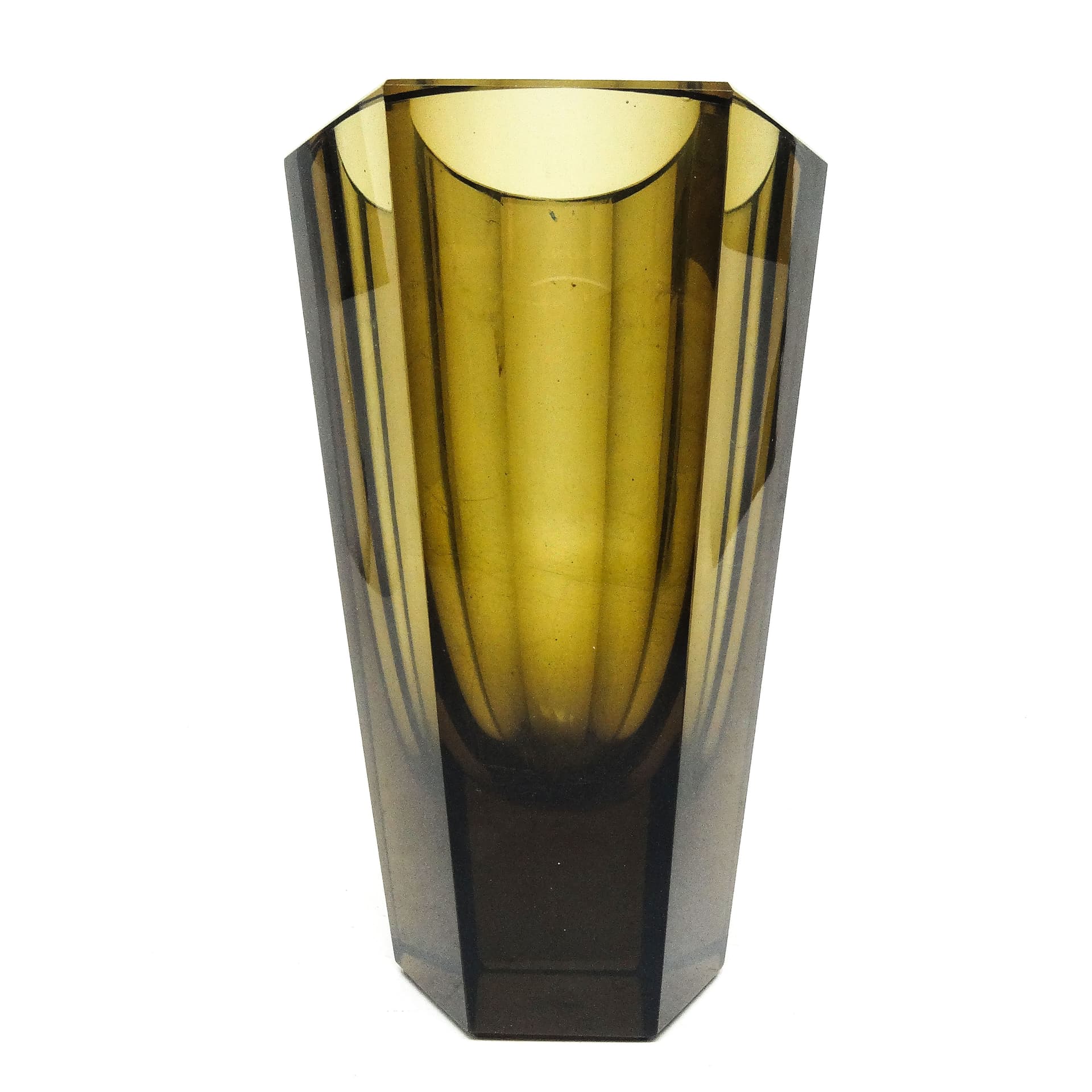 Art Deco vase, crystal, Moser, Czechoslovakia, 1930s. - 114795