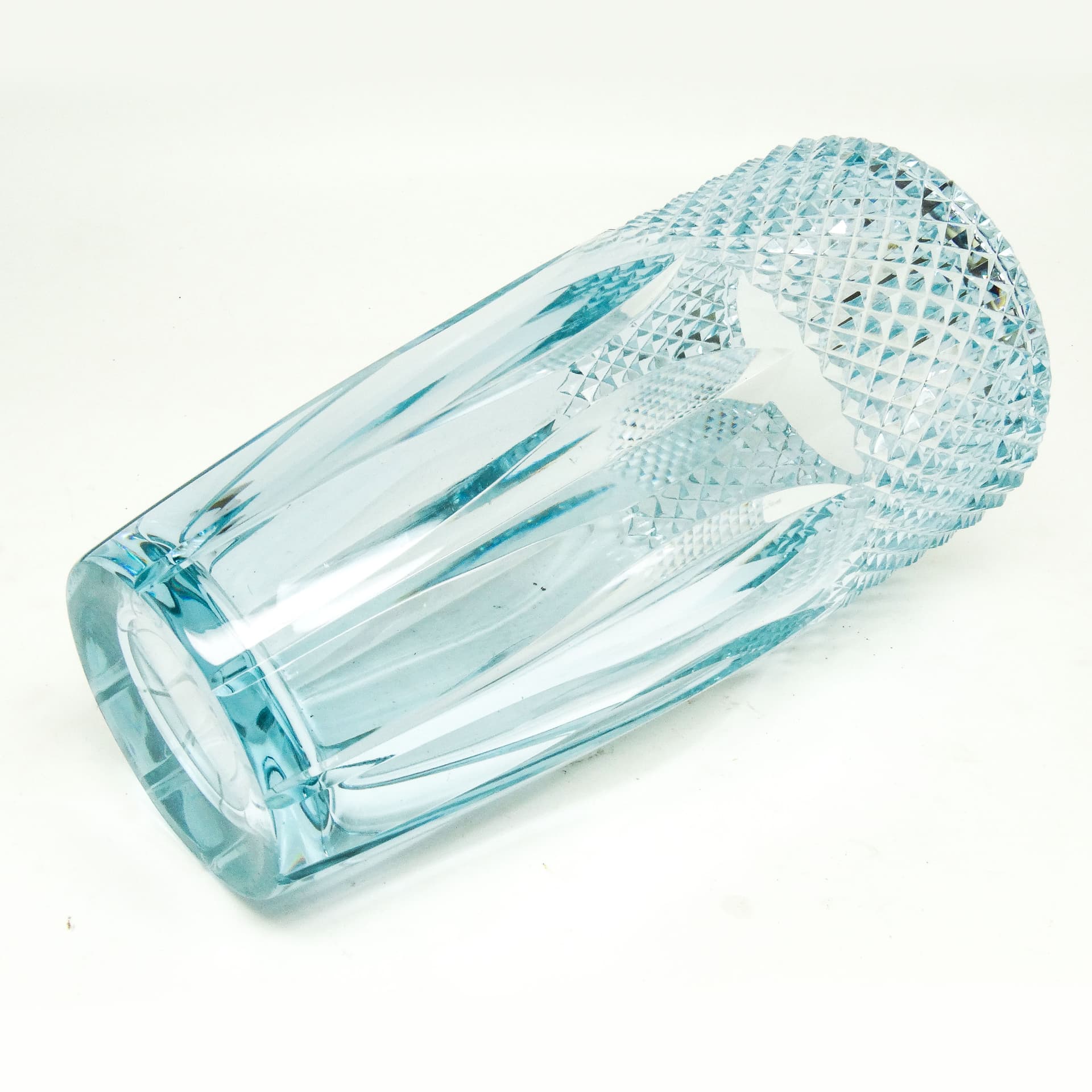 Wazon Art Deco, szkło aleksandrytowe kryształ, Moser, Czechosłowacja, lata 30. - 114844