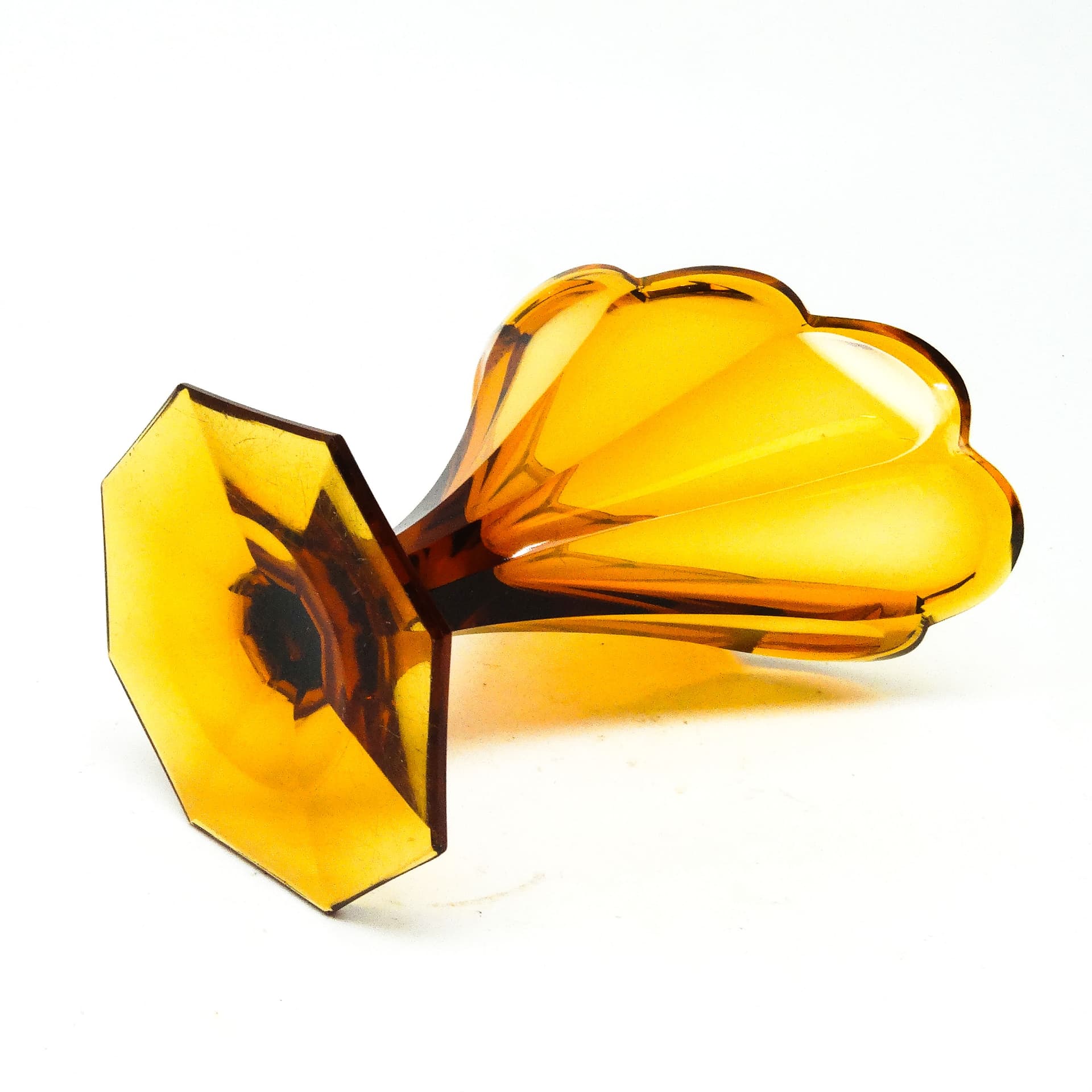 Wazon Art Deco, kryształ, Moser, Czechosłowacja, lata 30. - 114876