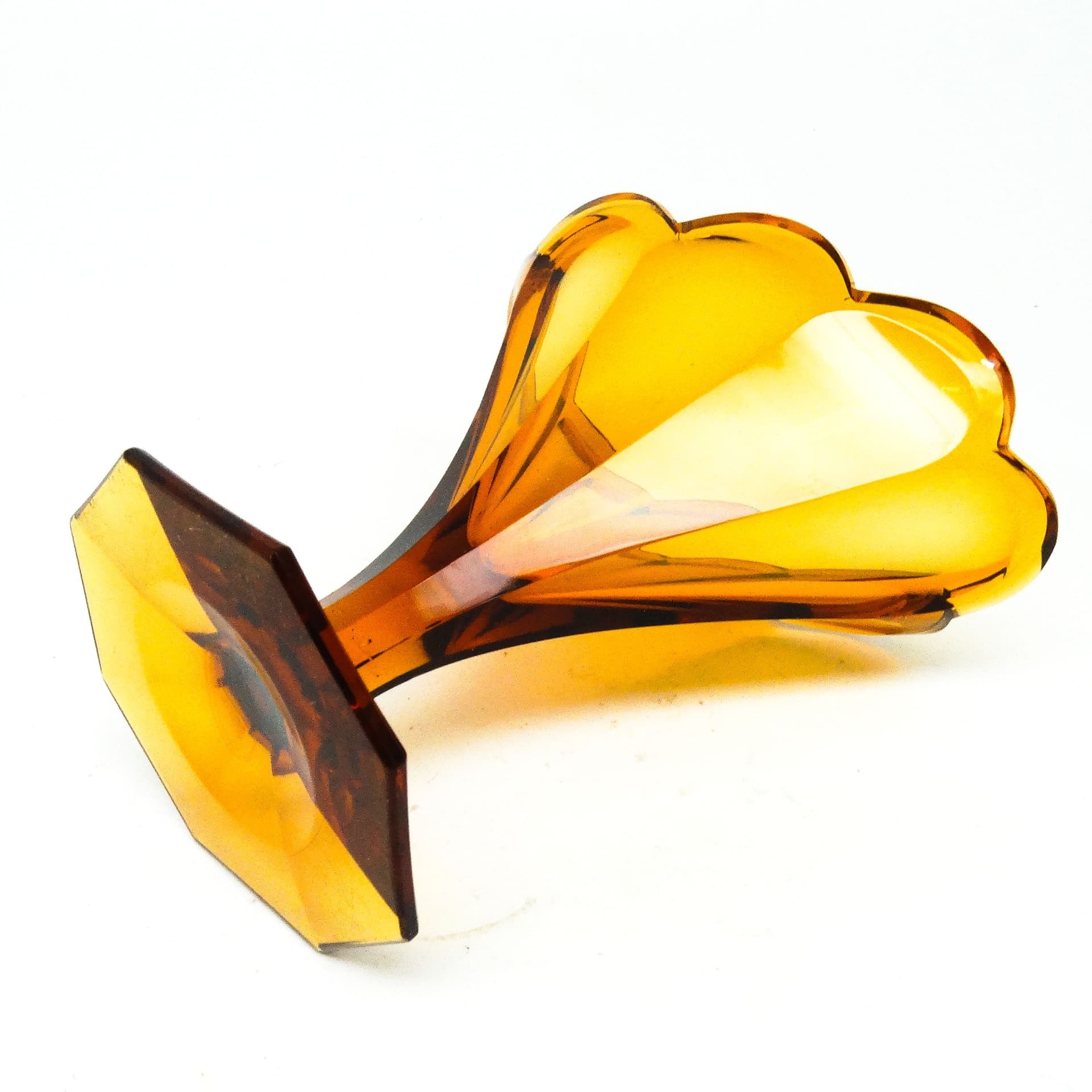 Wazon Art Deco, kryształ, Moser, Czechosłowacja, lata 30. - 114877