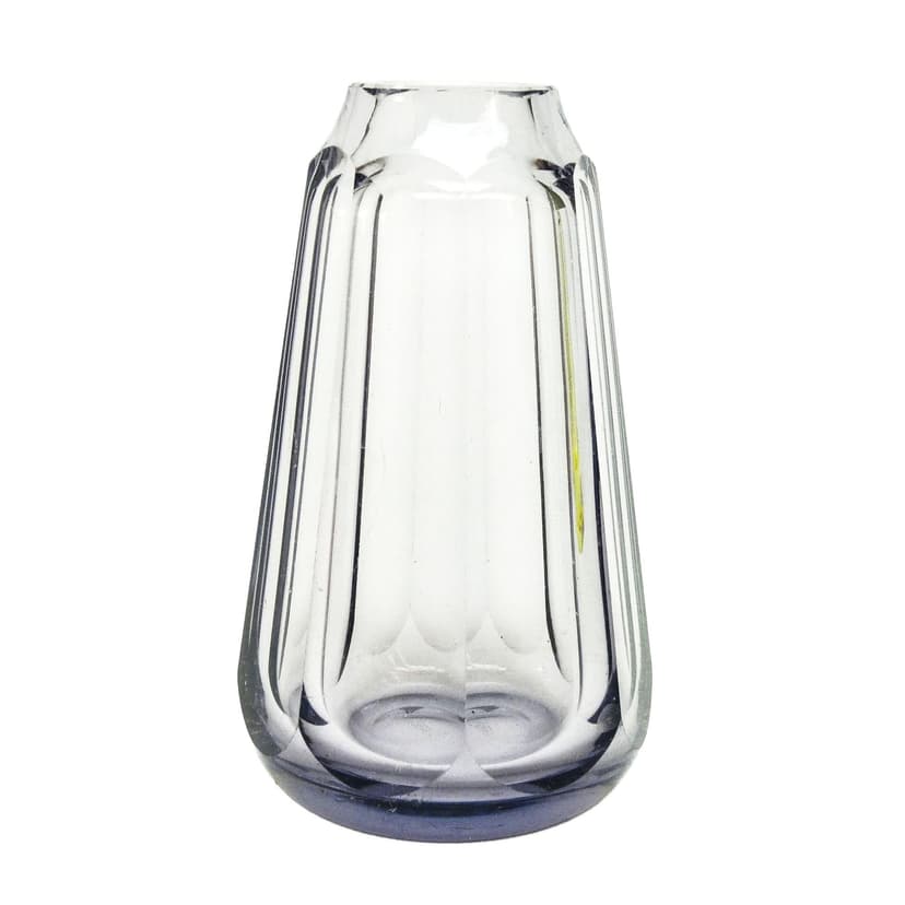 Wazon Art Deco, kryształ, Bohemia, Czechosłowacja, lata 30.