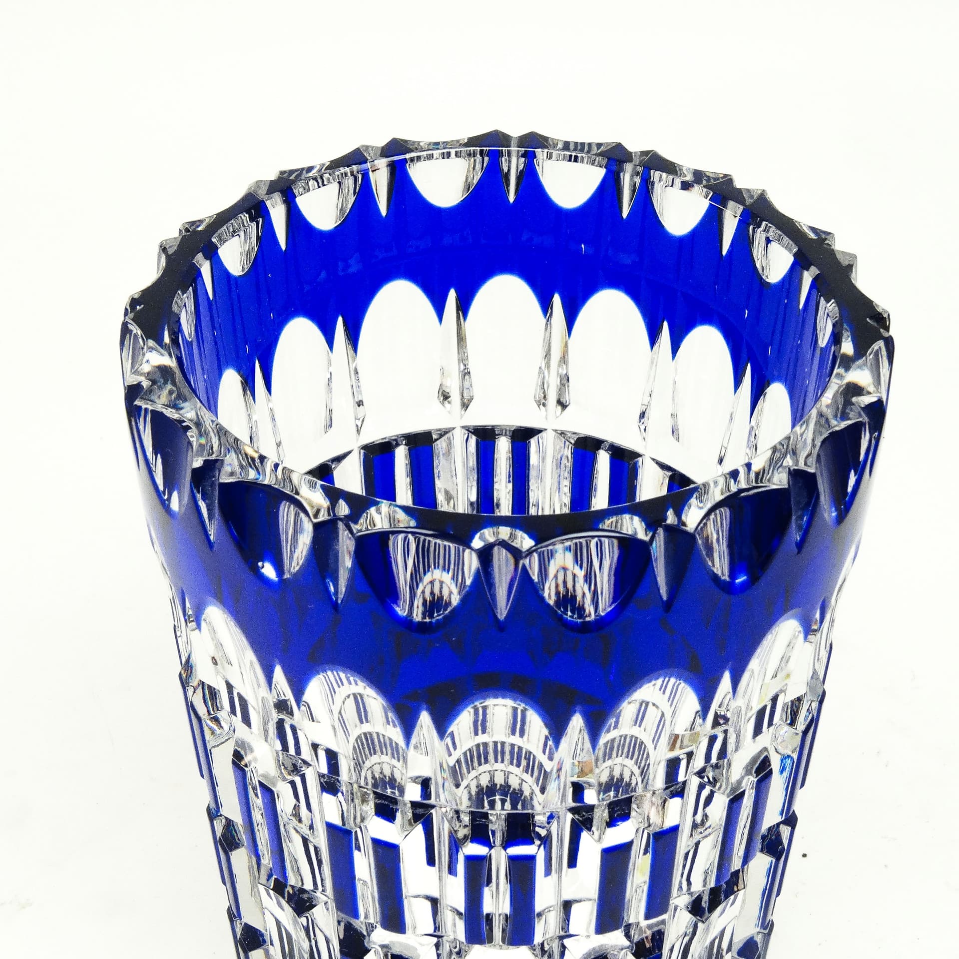 Wazon mid-century modern, szkło kobaltowe, Niemcy, lata 50. - 114928