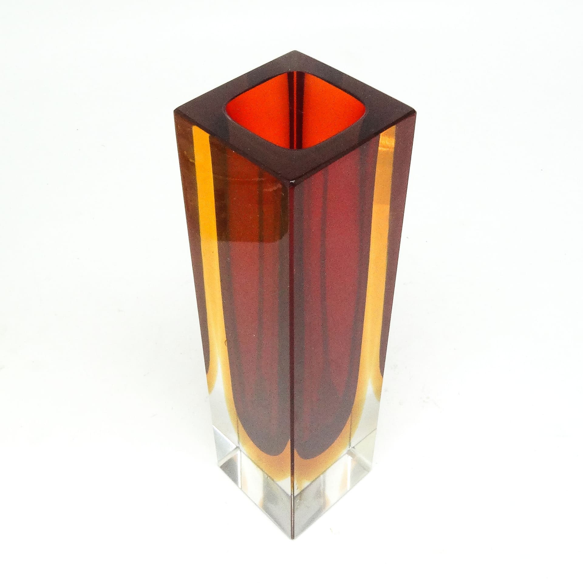 Wazon Sommerso, mid-century modern, szkło, proj. F. Poli, Włochy, lata 50. - 114955