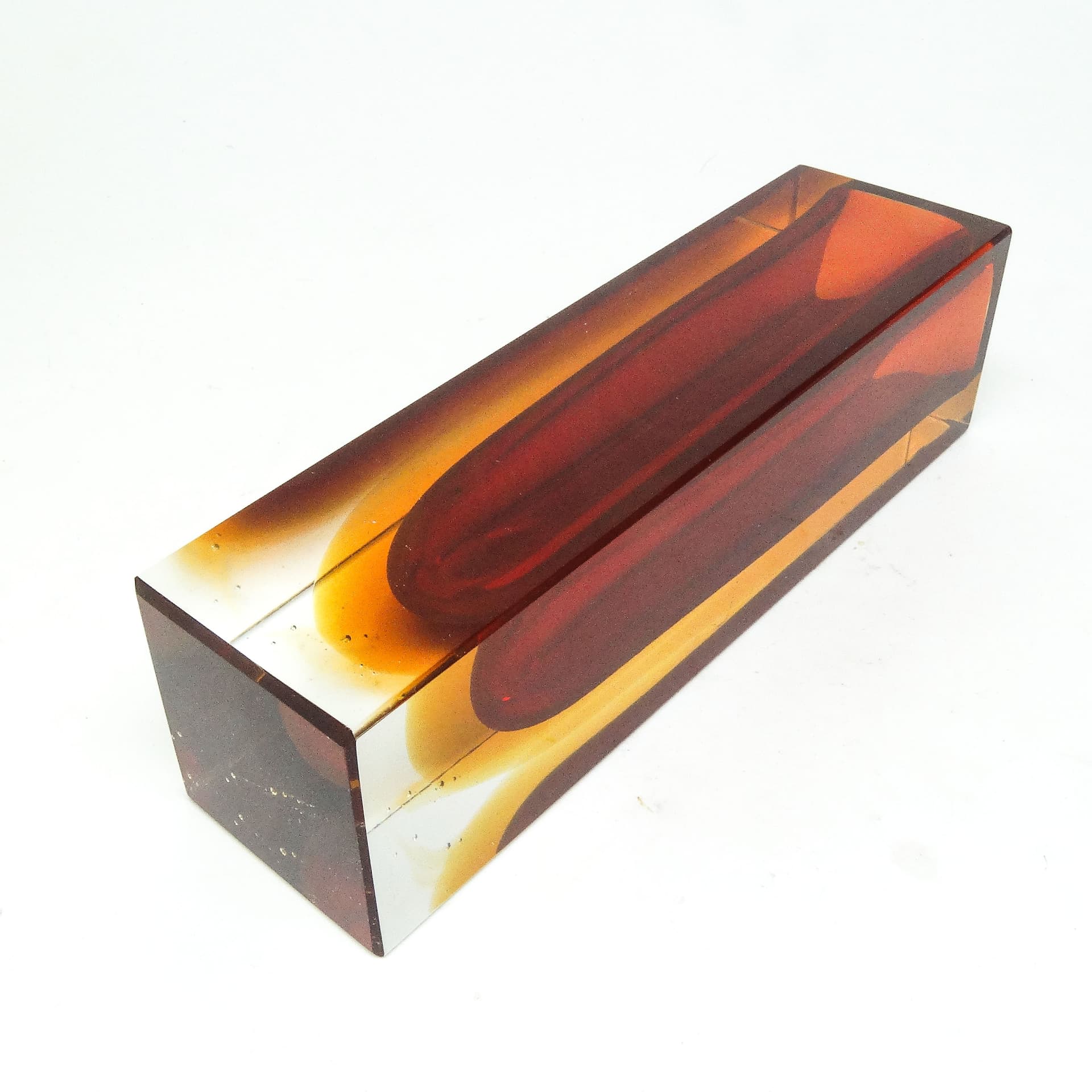 Wazon Sommerso, mid-century modern, szkło, proj. F. Poli, Włochy, lata 50. - 114954