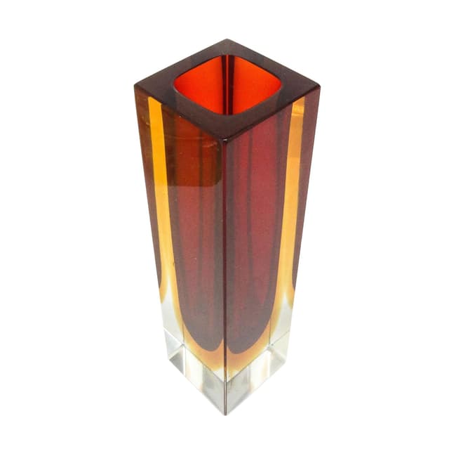 Wazon Sommerso, mid-century modern, szkło, proj. F. Poli, Włochy, lata 50. - WYMIARY