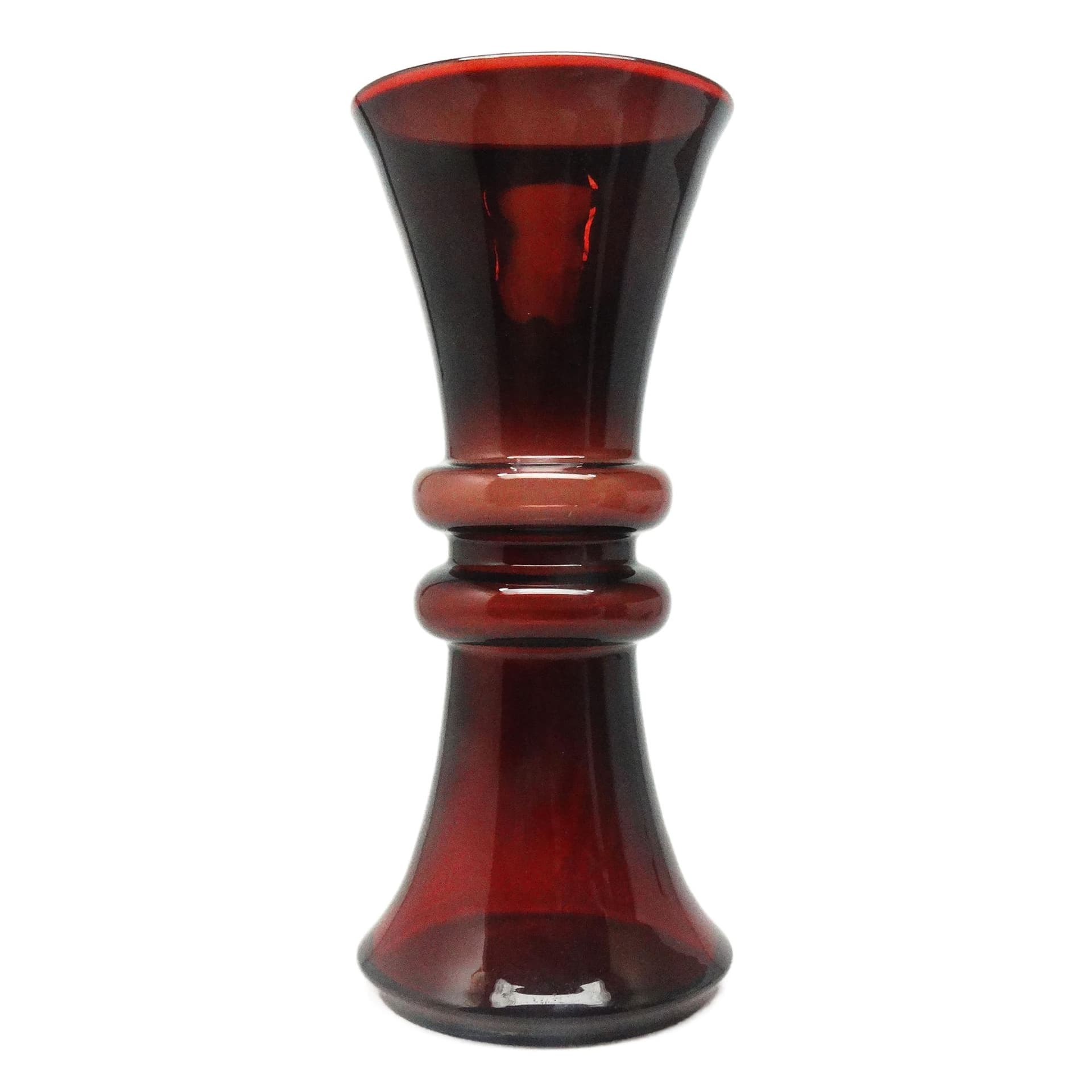 Wazon Modernizm, szkło, proj. K. Krawczyk, Polska, lata 70.