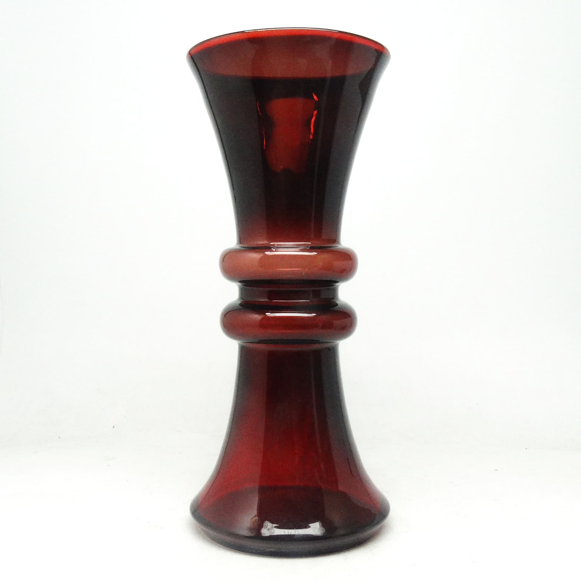 Wazon Modernizm, szkło, proj. K. Krawczyk, Polska, lata 70. - 114987