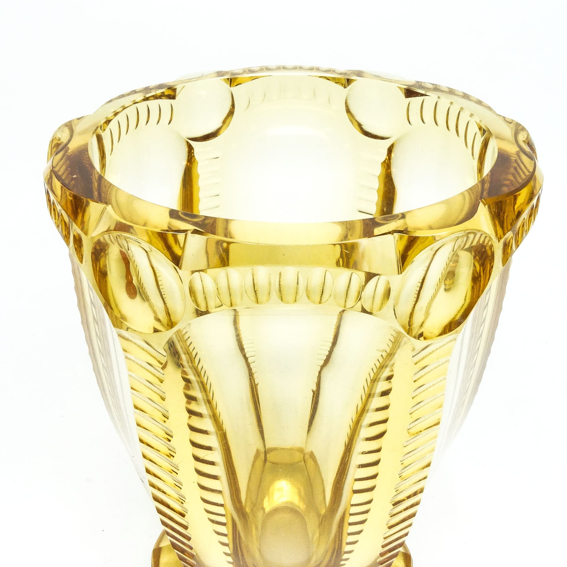 Art Deco vase, crystal, Moser, Czechoslovakia, 1930s. - 115006
