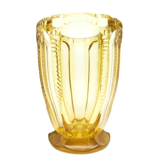 Art Deco vase, crystal, Moser, Czechoslovakia, 1930s. - DIMENSION