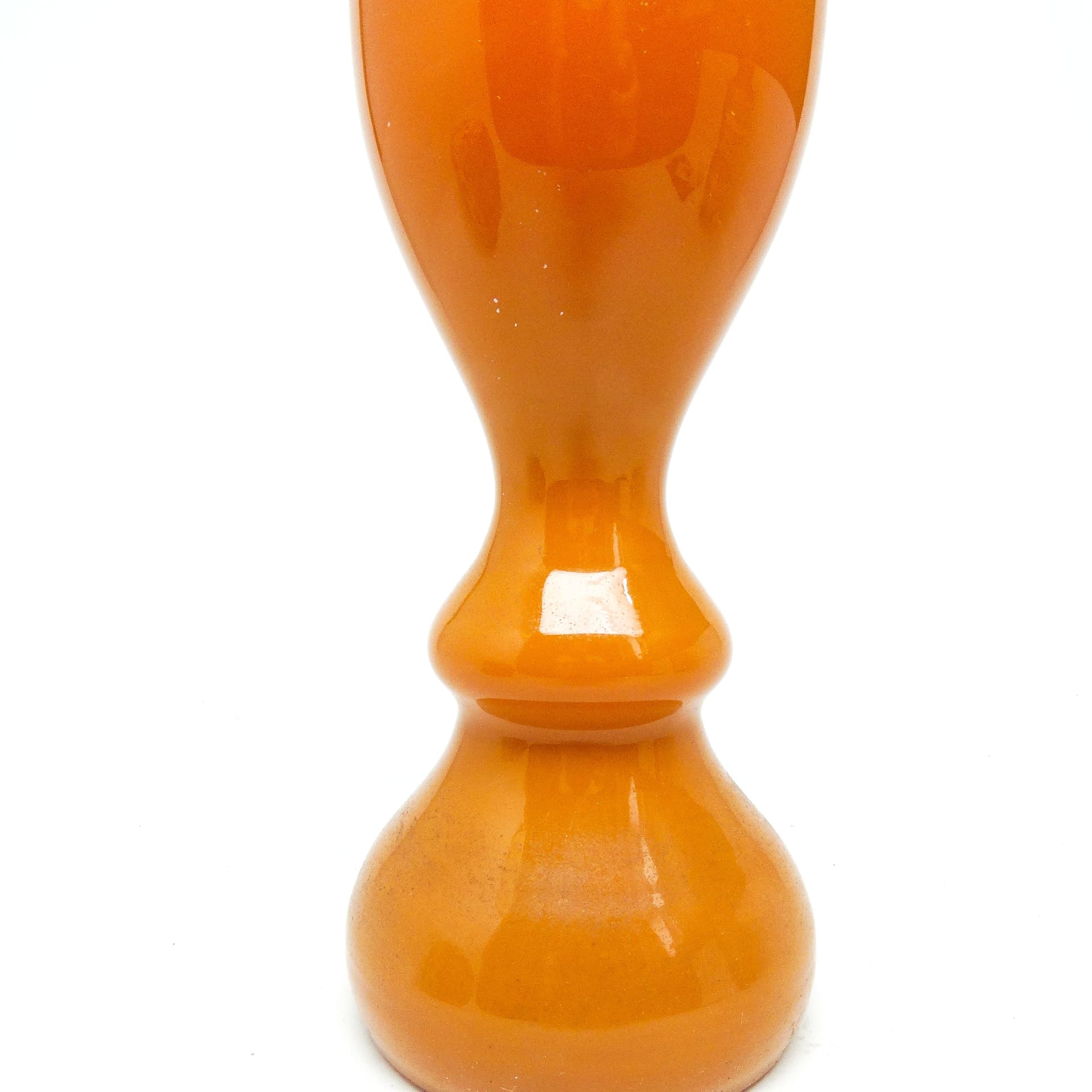 Wazon Aniołek, modernizm, szkło pomarańcz, proj. S. Sadowski, Polska, lata 70. - 115022