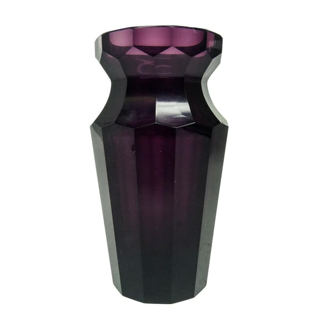 Wazon, kryształ, Moser, Bohemia, XIX w. - WYMIARY