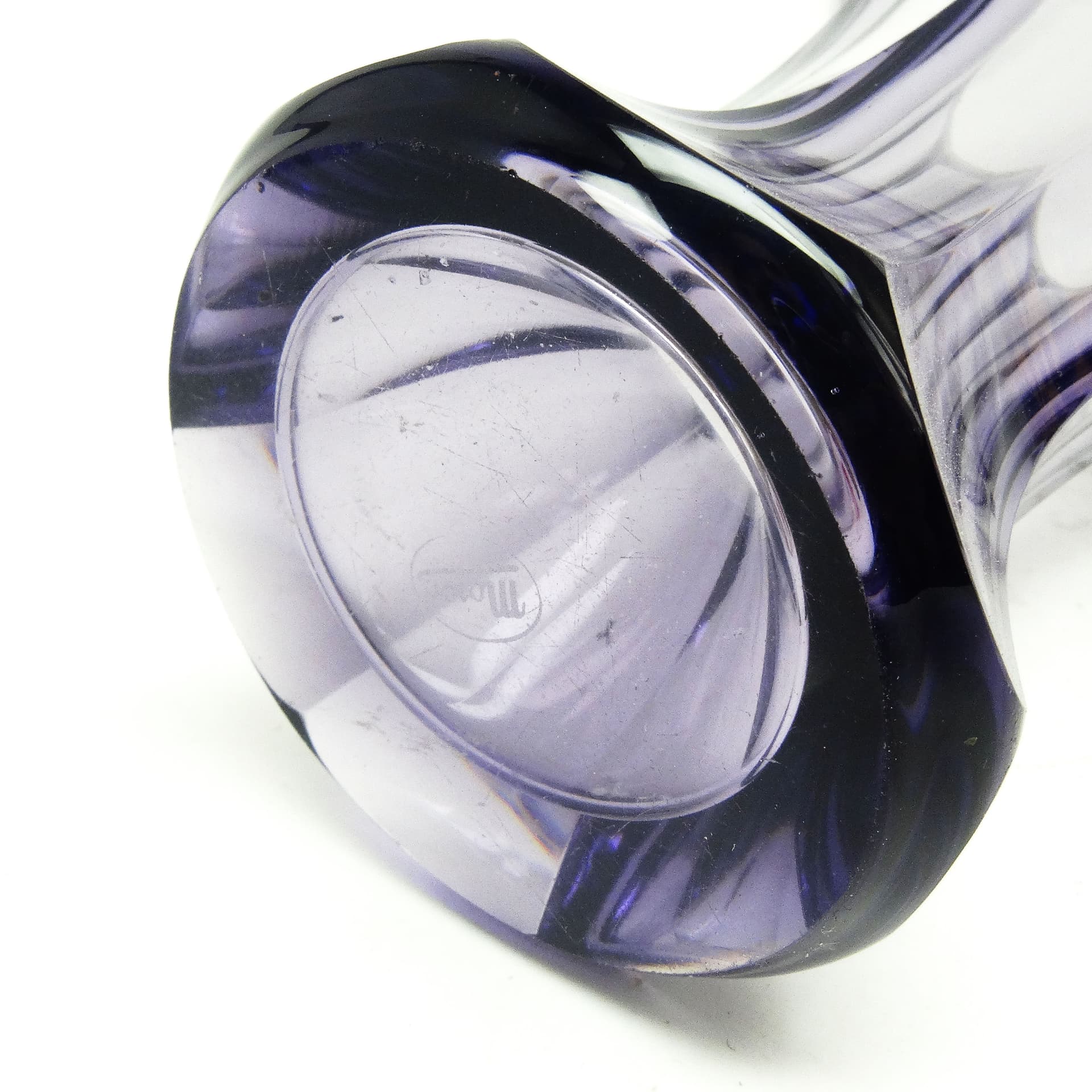 Wazon Art Deco, kryształ, Bohemia, Czechosłowacja, lata 30. - 115097