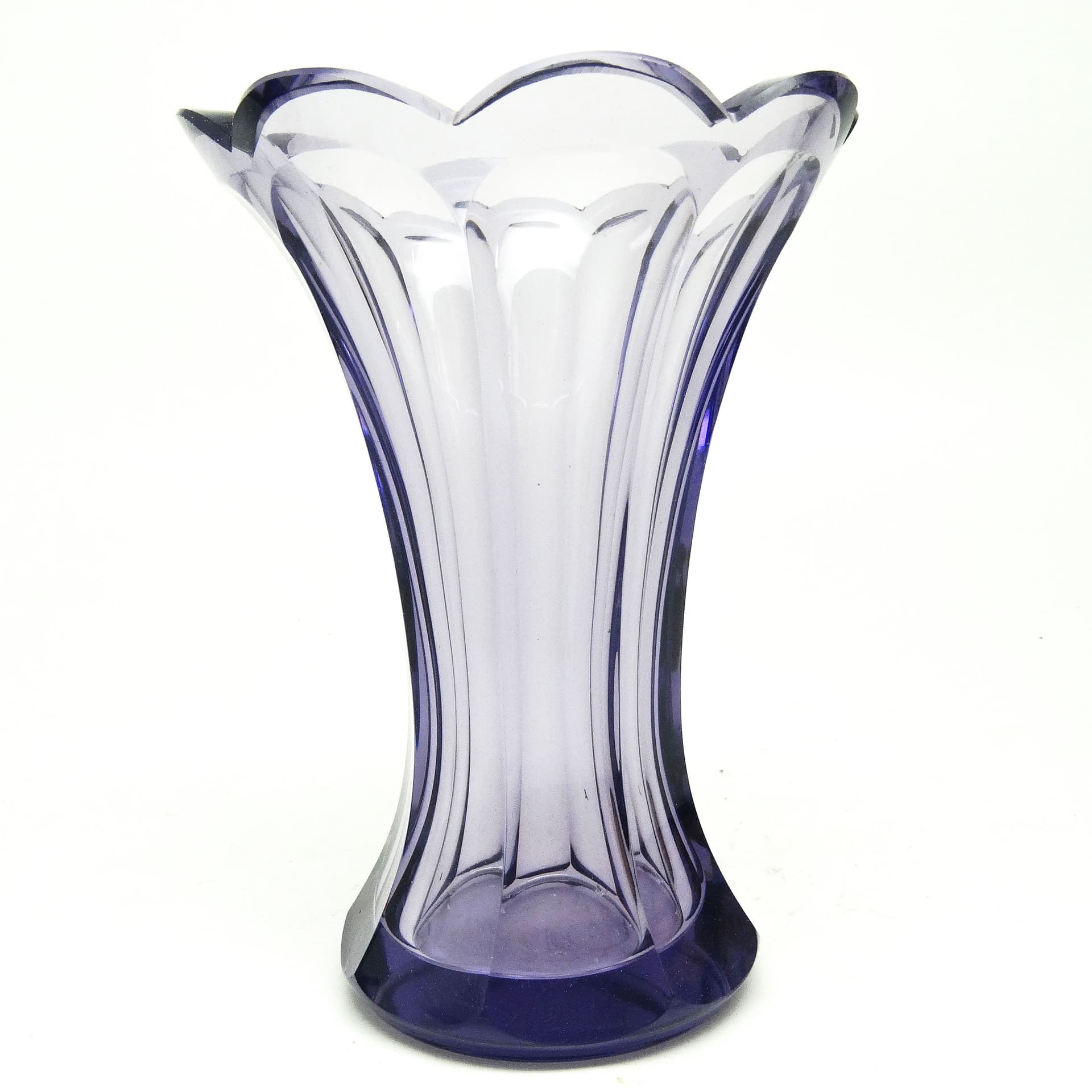 Wazon Art Deco, kryształ, Bohemia, Czechosłowacja, lata 30. - 115104