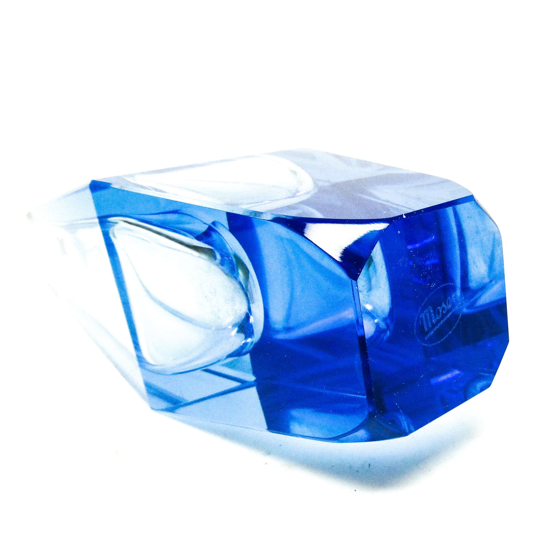 Wazon Art Deco, kryształ, Moser, Czechosłowacja, lata 30. - 115136