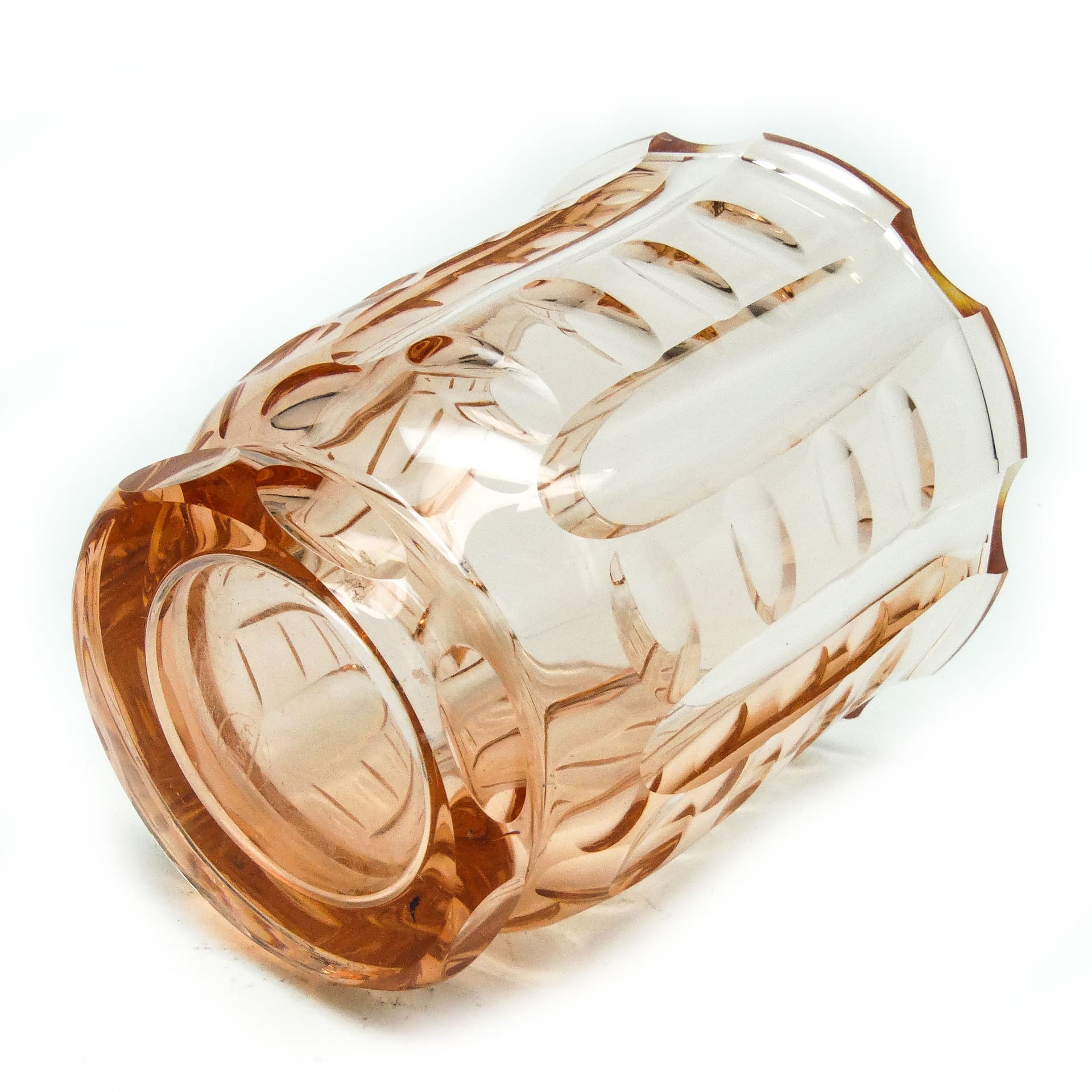 Wazon Art Deco, kryształ, Bohemia, Czechosłowacja, lata 30. - 115154