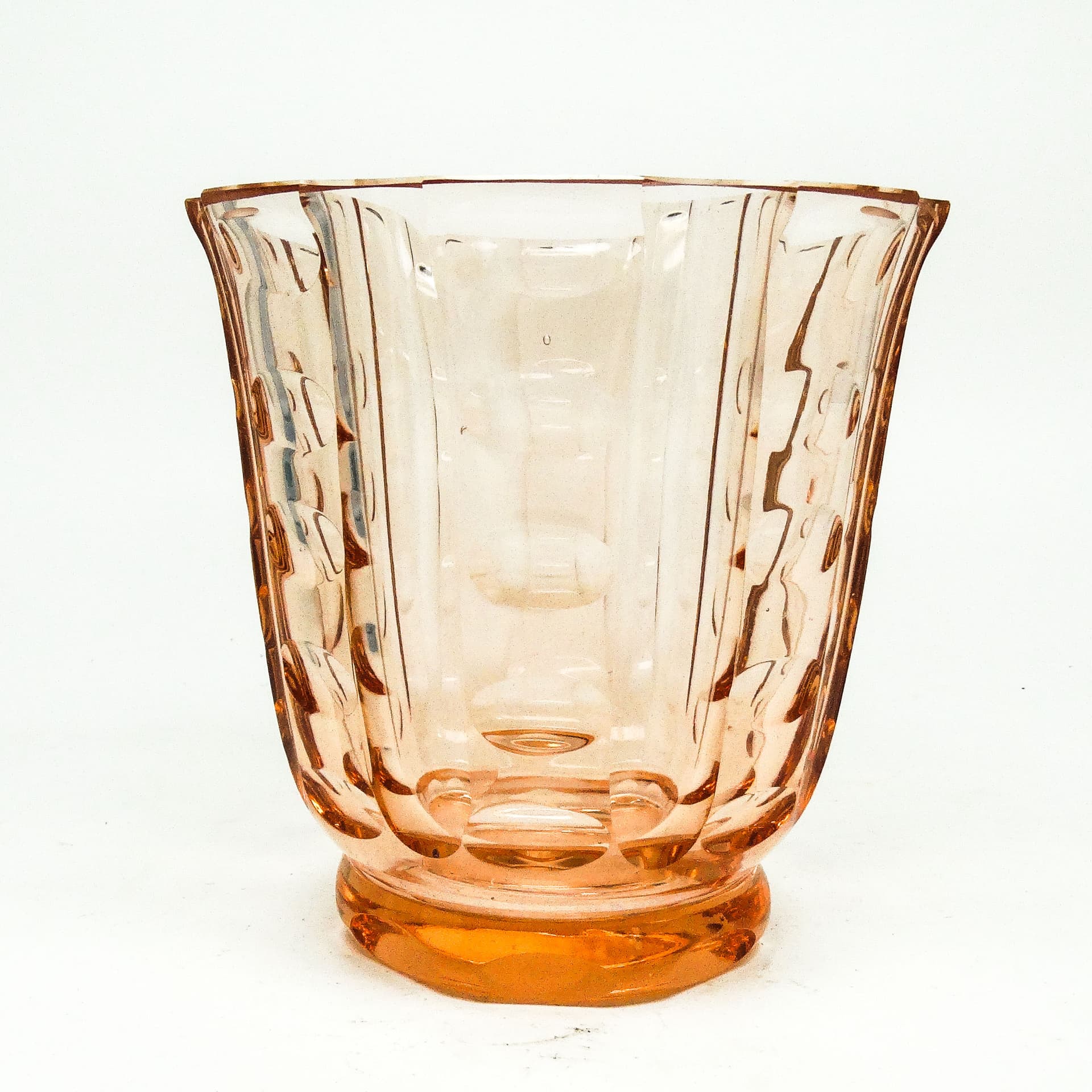 Wazon Art Deco, kryształ, Bohemia, Czechosłowacja, lata 30. - 115148