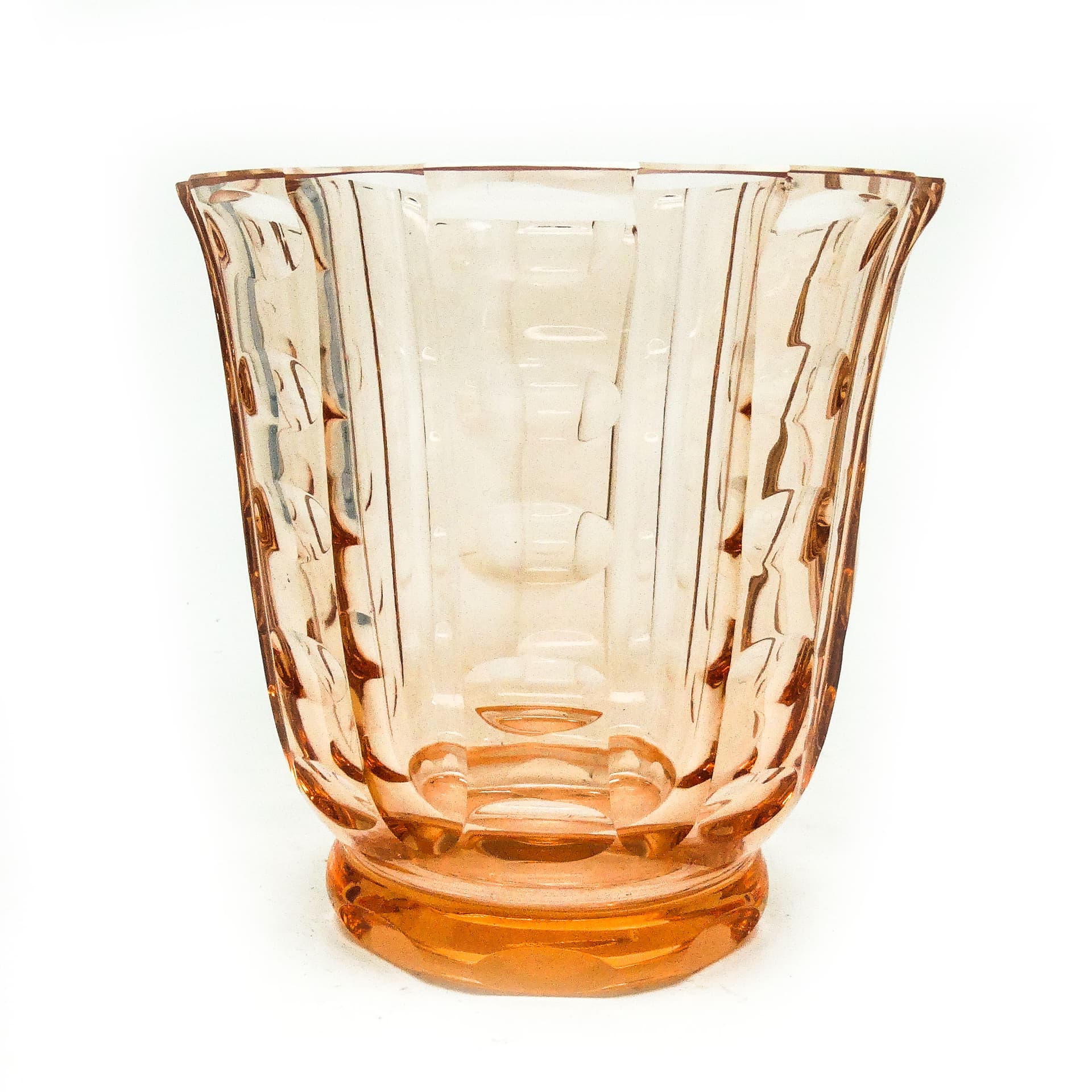 Wazon Art Deco, kryształ, Bohemia, Czechosłowacja, lata 30. - 115151