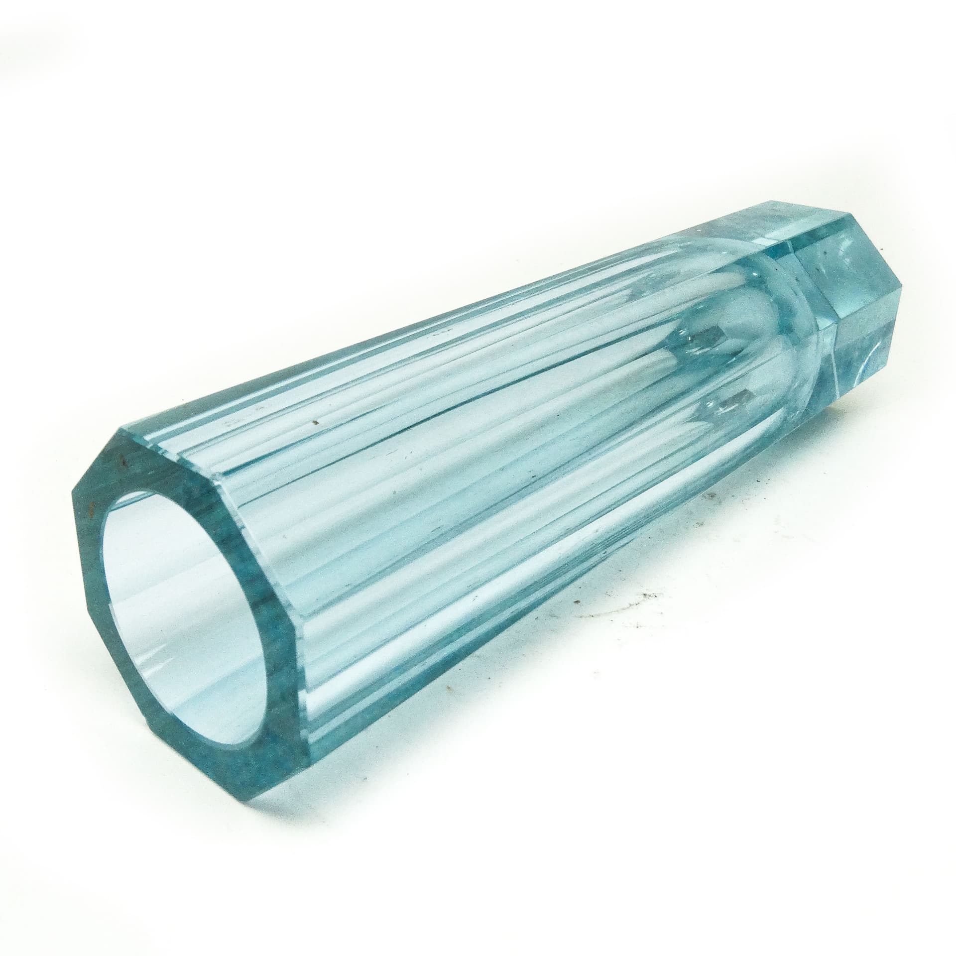 Wazon Art Deco, szkło aleksandrytowe kryształ, Czechosłowacja, lata 30. - 115184