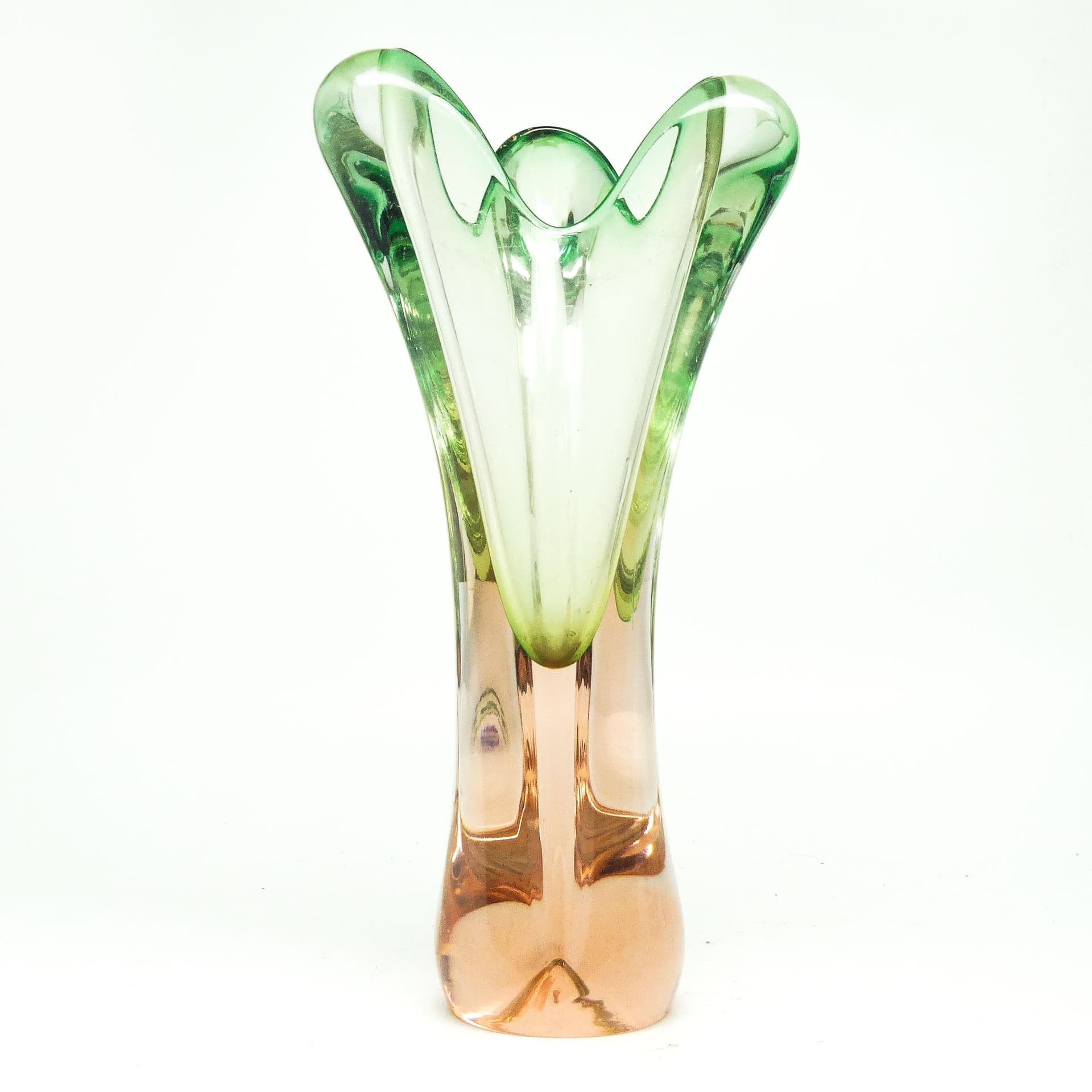 Wazon mid-century modern, szkło, proj. J. Hospodka, Czechosłowacja, lata 60. - 115214