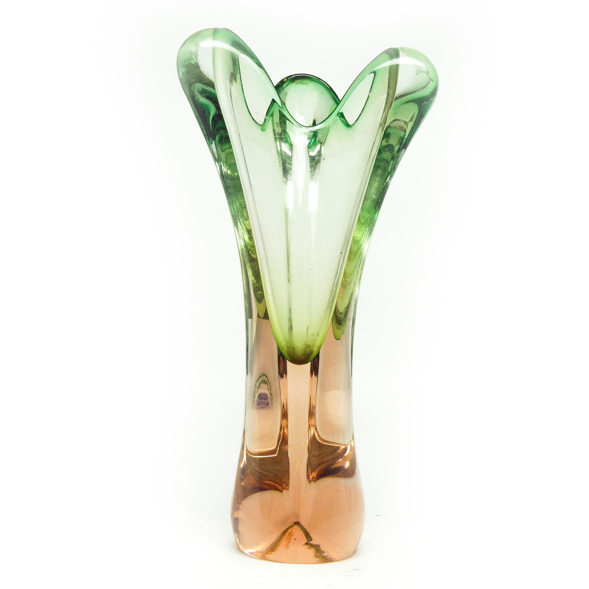 Wazon mid-century modern, szkło, proj. J. Hospodka, Czechosłowacja, lata 60. - 115212