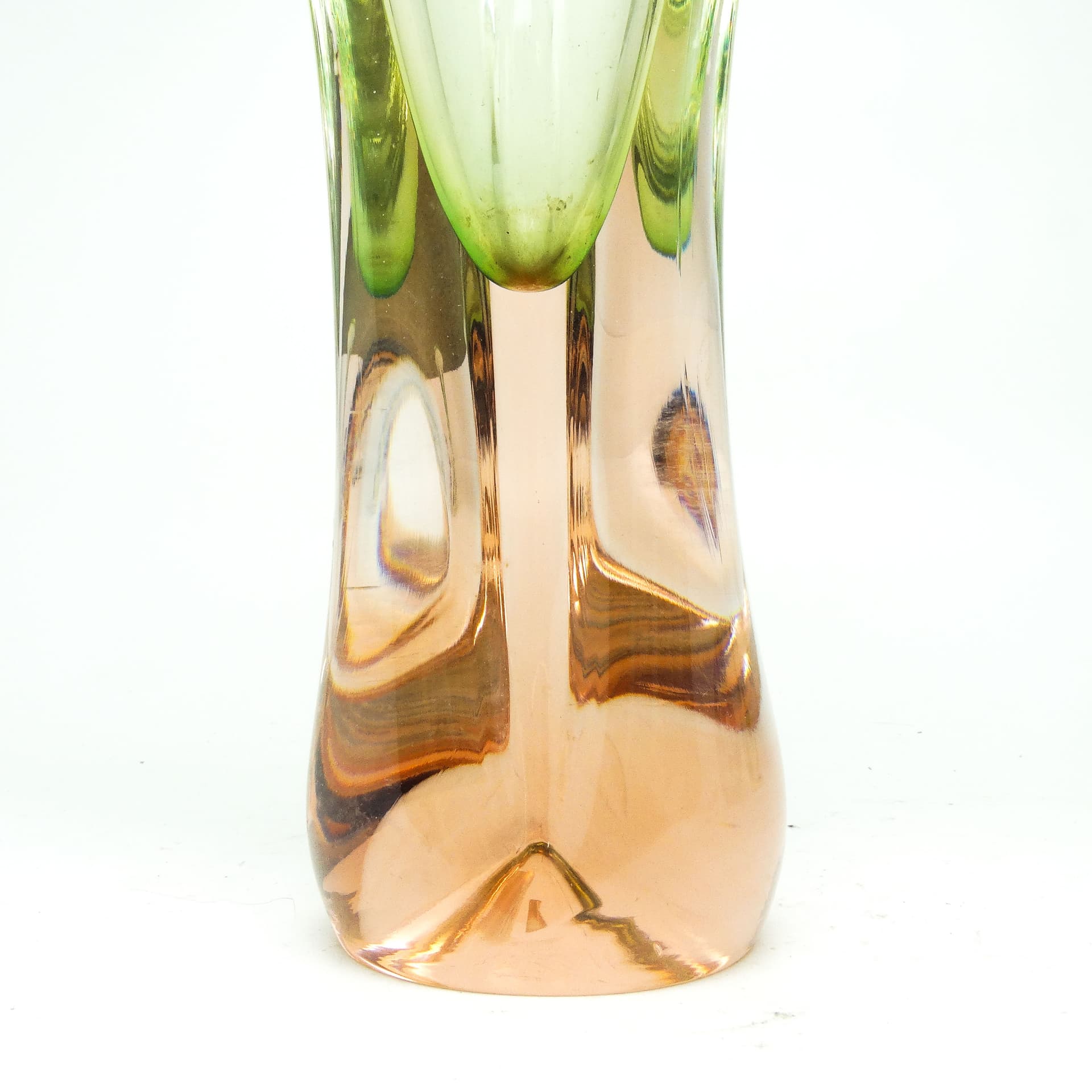 Wazon mid-century modern, szkło, proj. J. Hospodka, Czechosłowacja, lata 60. - 115215