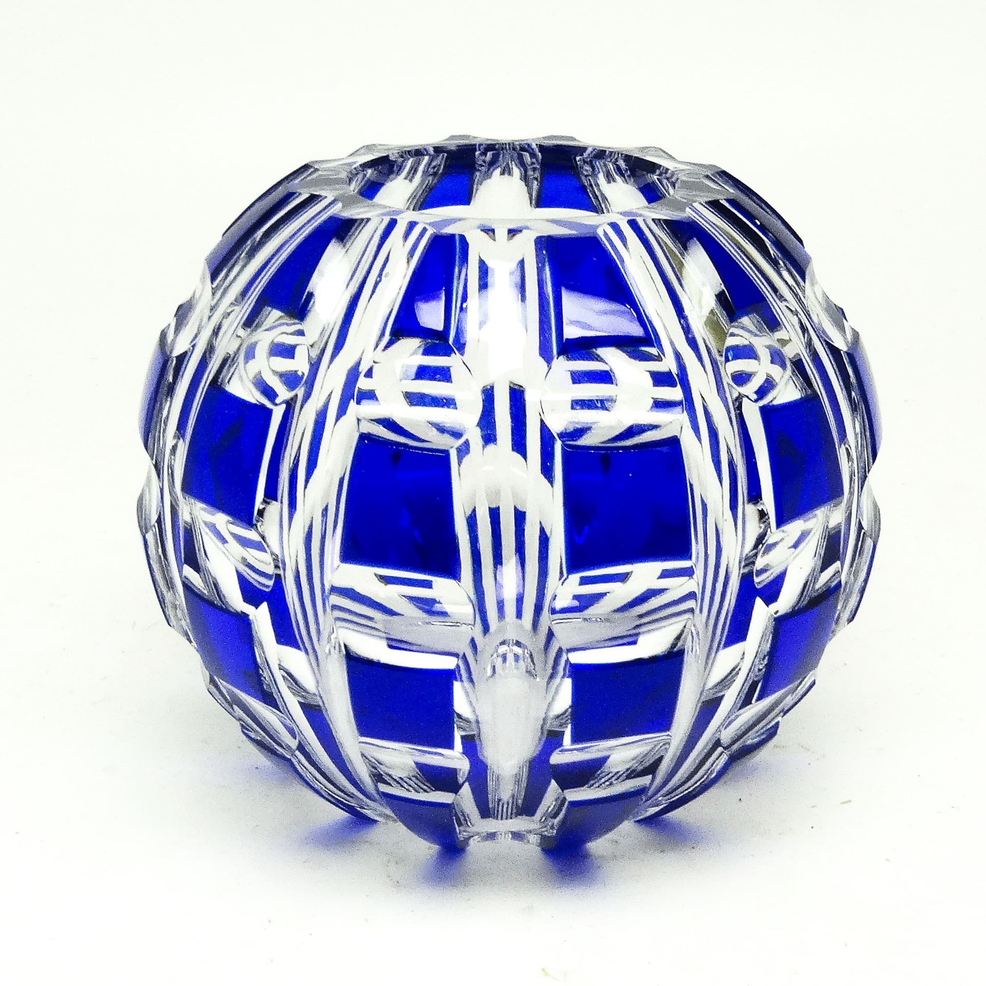 Wazon mid-century modern, szkło kobaltowe, Niemcy, lata 50. - 115250